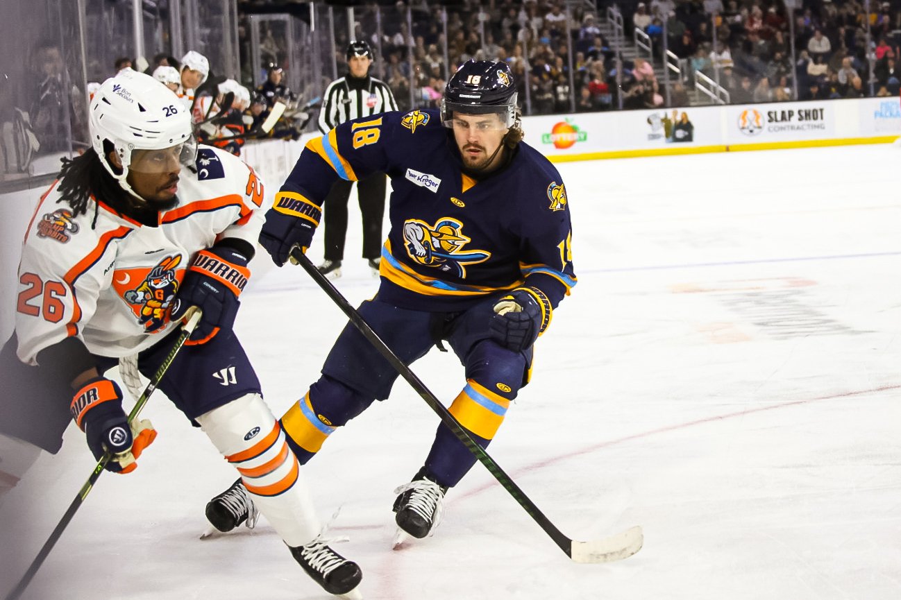 Young scores twice as Gladiators defeat Swamp Rabbits 2-1