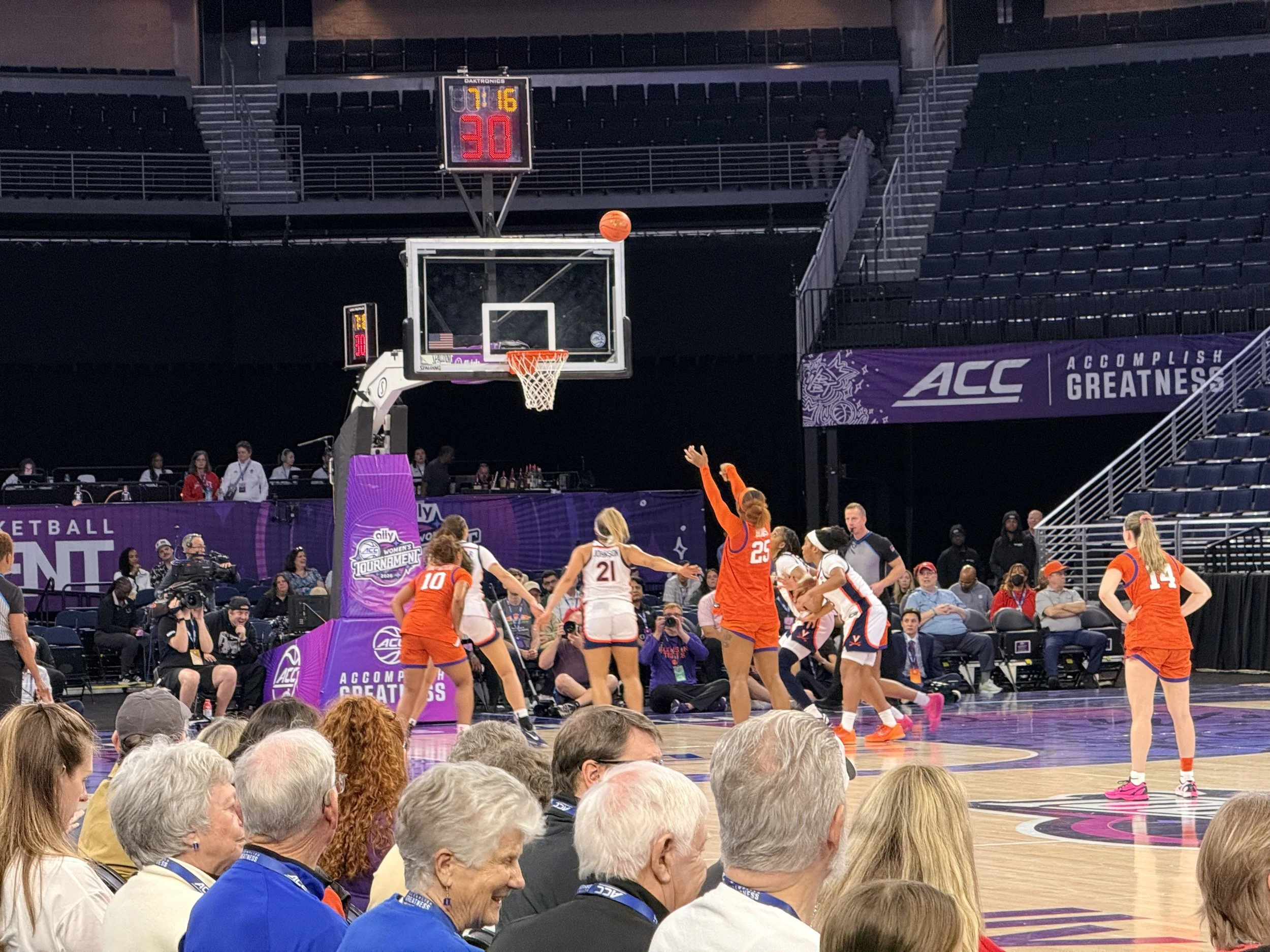 Clemson Women's Basketball Holds Off Virginia 63-50 in ACC Tournament Battle