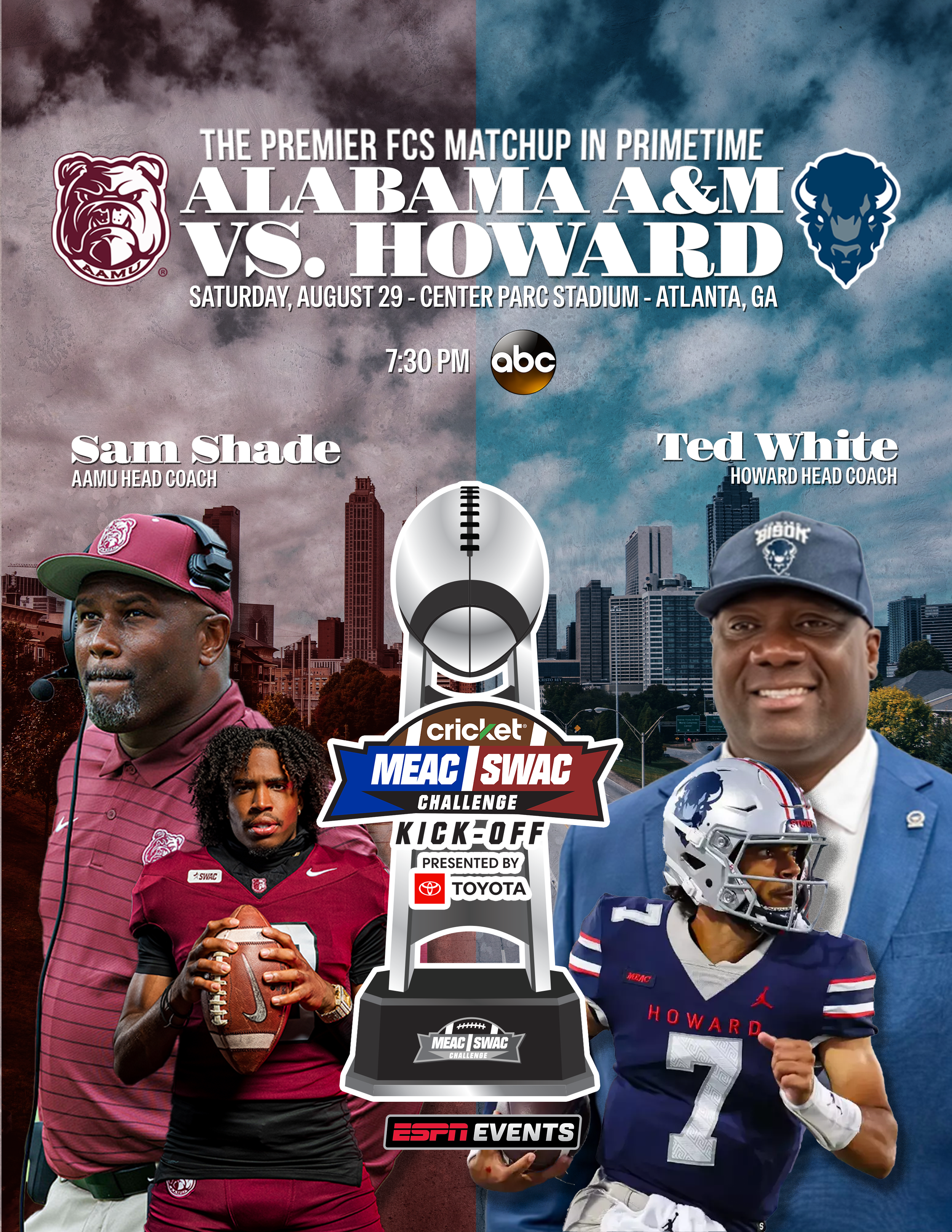 ESPN Events Announces MEAC/SWAC Challenge Kickoff Matchups Through 2029