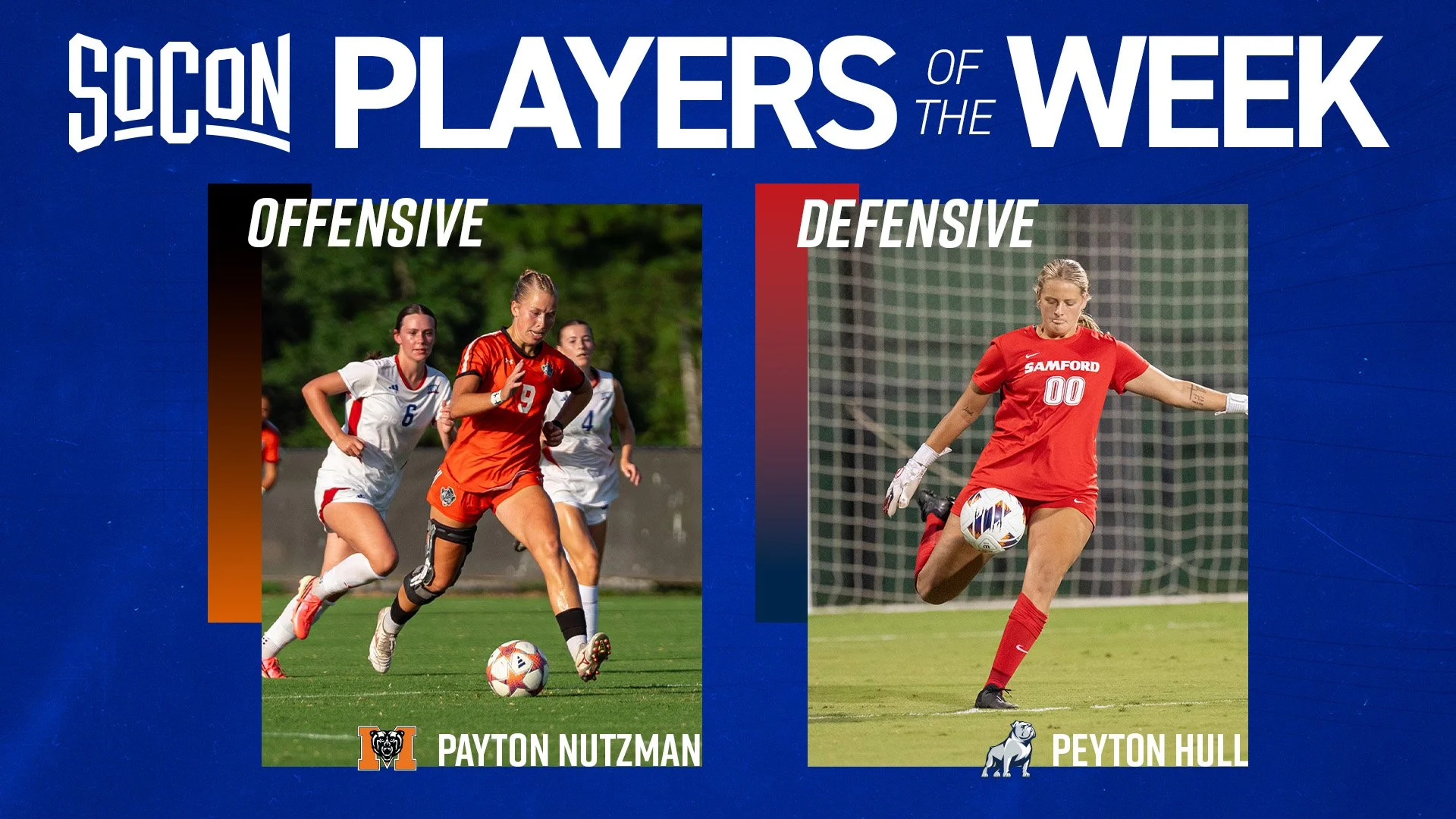 SoCon Names Women's Soccer Players of the Week