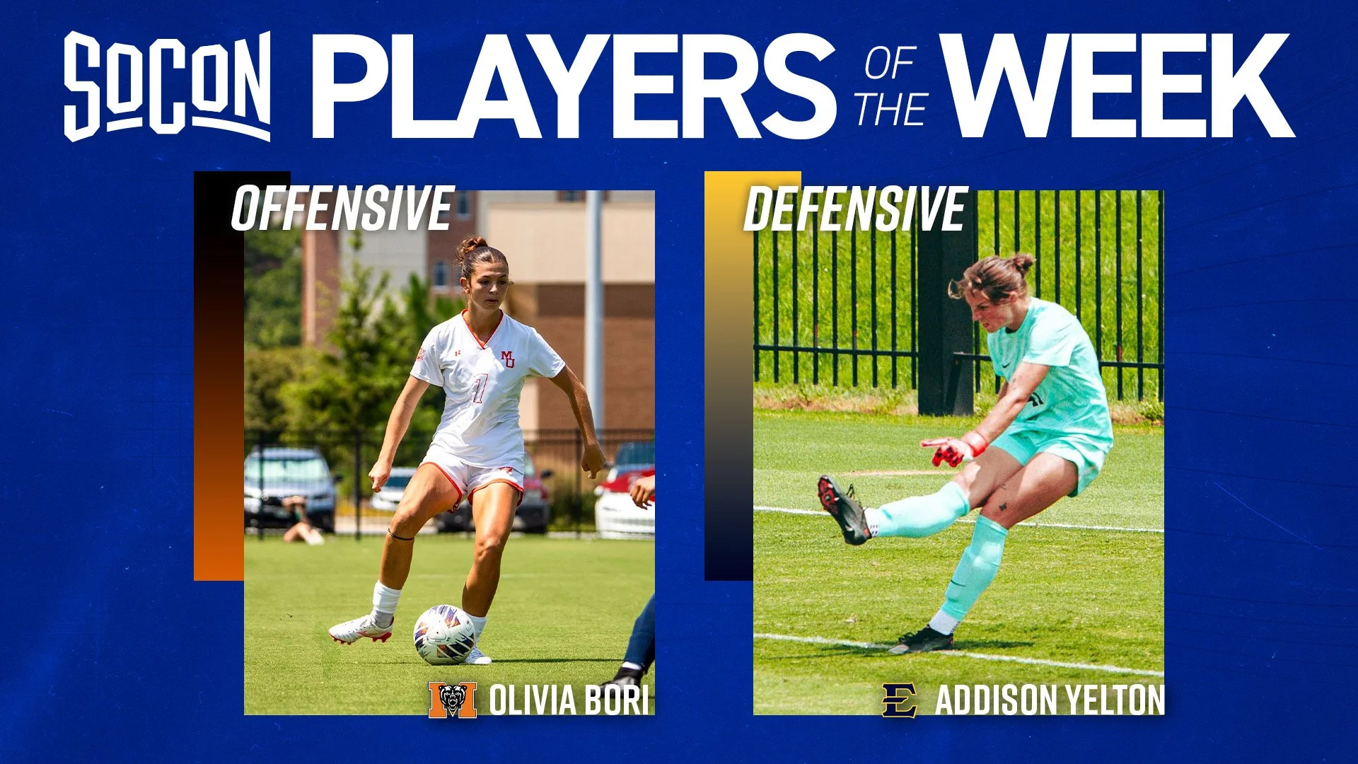 SoCon Women’s Soccer Players of the Week: Mercer’s Bori, ETSU’s Yelton Earn Honors