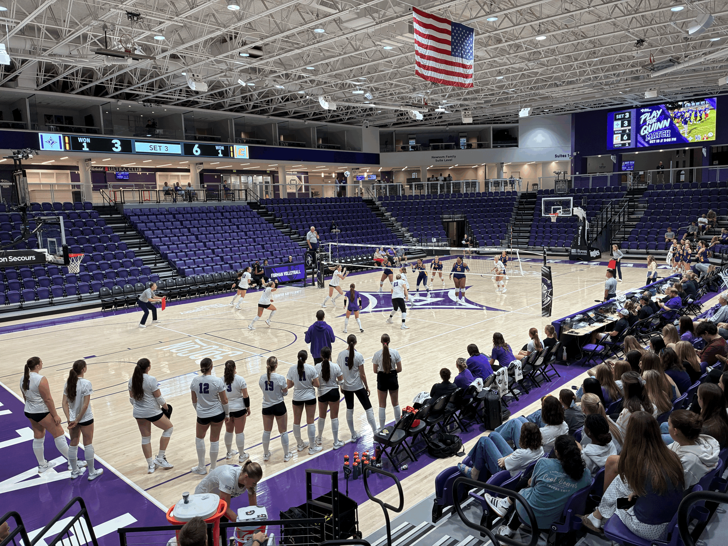 Furman Outlasts Chattanooga in Five-Set Thriller at Timmons Arena