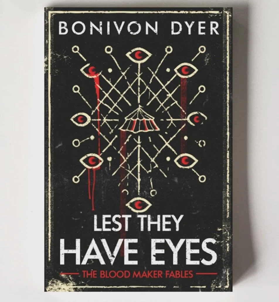 1 inspired author
12 years of writing
3 rounds of editing
10 Beta-readers 
30 Advance Readers

&lsquo;Lest They Have Eyes&rsquo; is our most ambitious book yet &hellip; and with more than 20 ⭐️⭐️⭐️⭐️⭐️ reviews on Goodreads, readers all agree, Bonivon