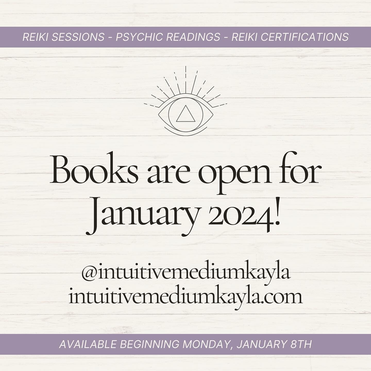 Only 5 spots remaining for the New Year&rsquo;s Flash Reading special &amp; January is already starting to book out! See the second slide for featured services and pricing. For a full list of offerings, please visit my website (link in bio). All in p