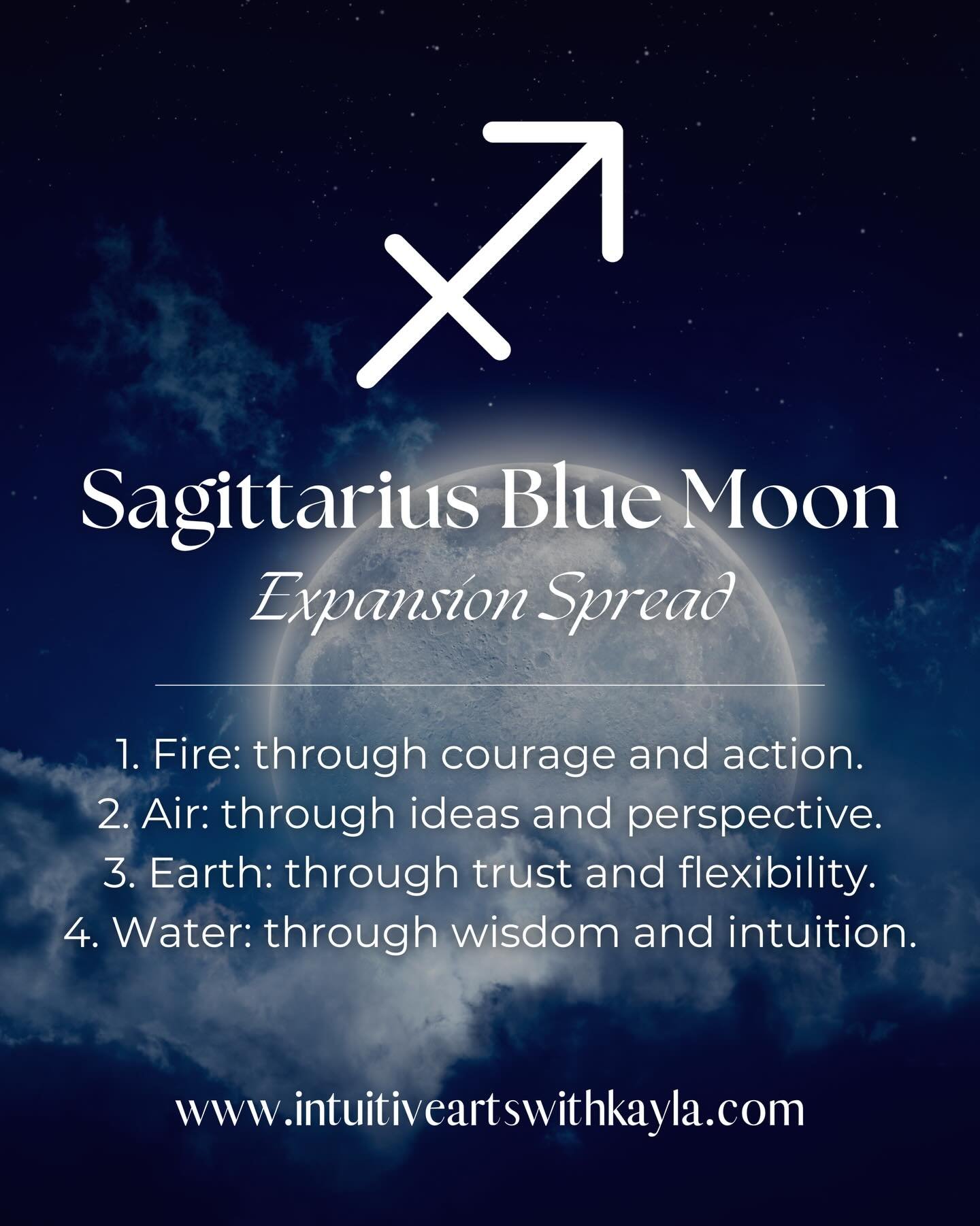 Happy Blue Moon, everyone! As the second full moon in a season, a Blue Moon carries an energy of culmination and amplification&mdash;bringing themes to a peak and offering a powerful opportunity for release, clarity, and growth.

Sagittarius is the s