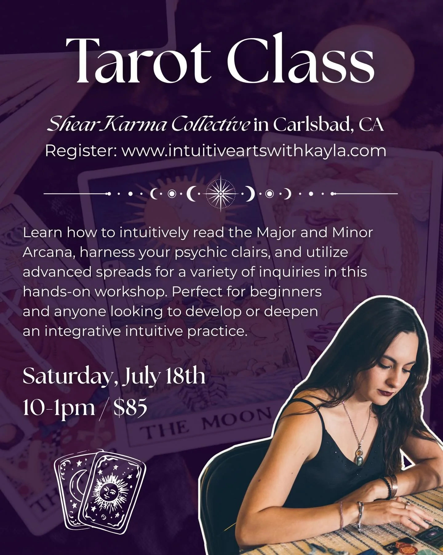 ☀️ Kicking off summer shenanigans with my favorite tarot intensive! Whether you&rsquo;ve just picked up your first deck or you&rsquo;ve been reading tarot for years, this immersive workshop is designed to strengthen the skill that matters most: your 