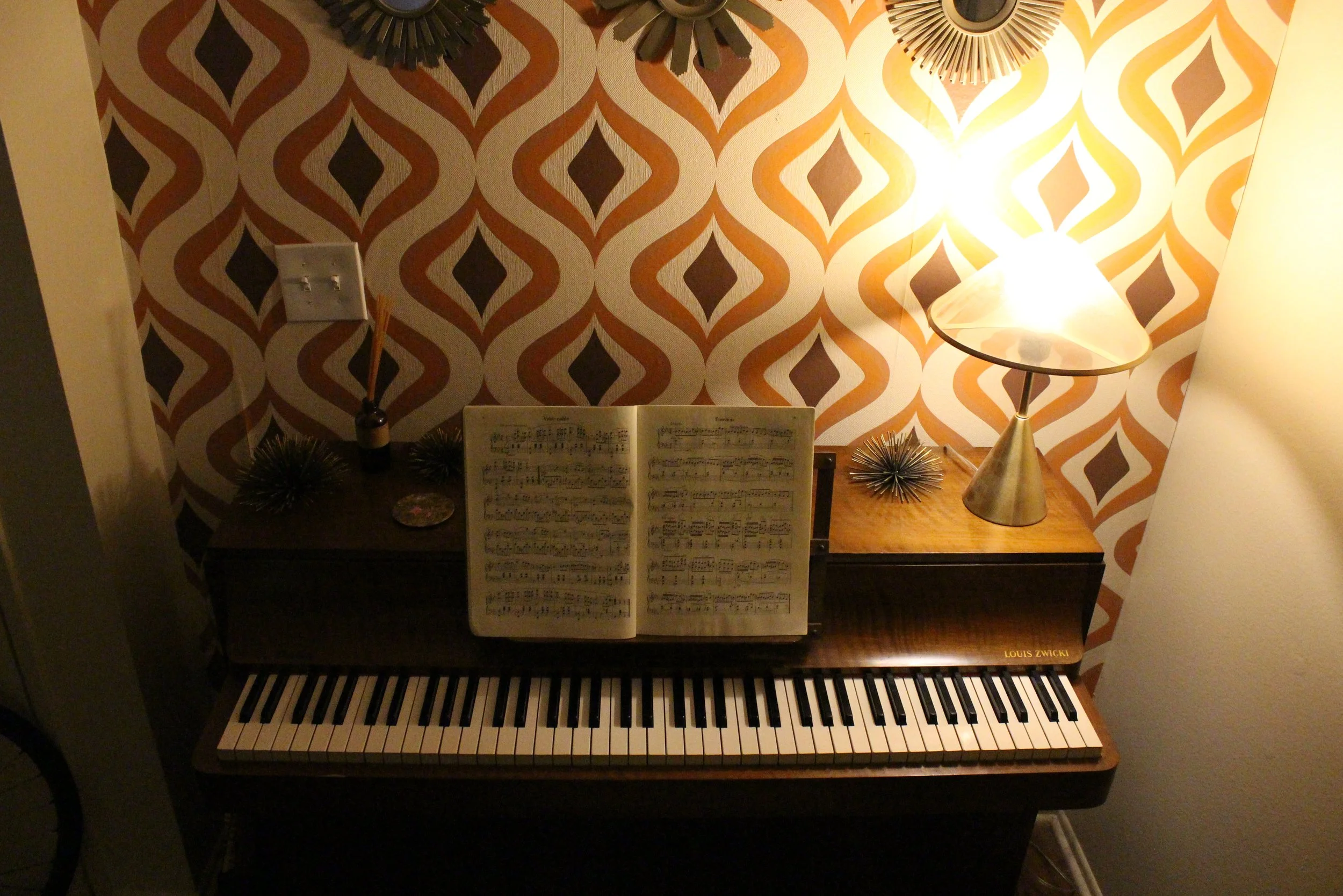 Louis Zwicki In Front of Wallpaper