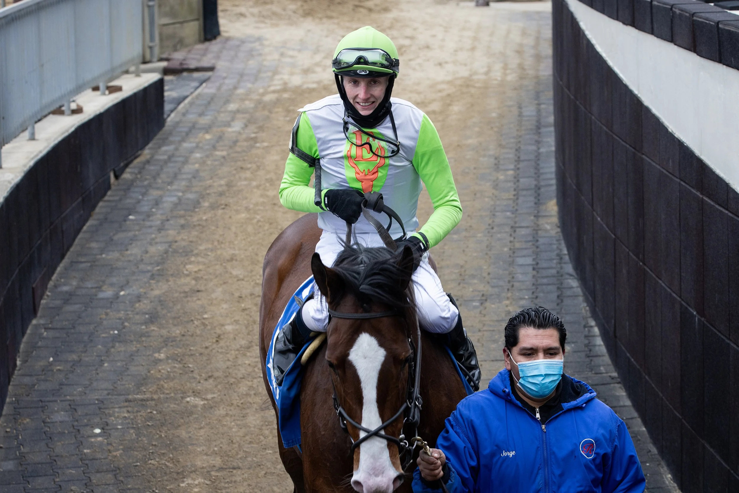 Wudda U ThinkNow and Trevor McCarthy at Aqueduct, January 2022