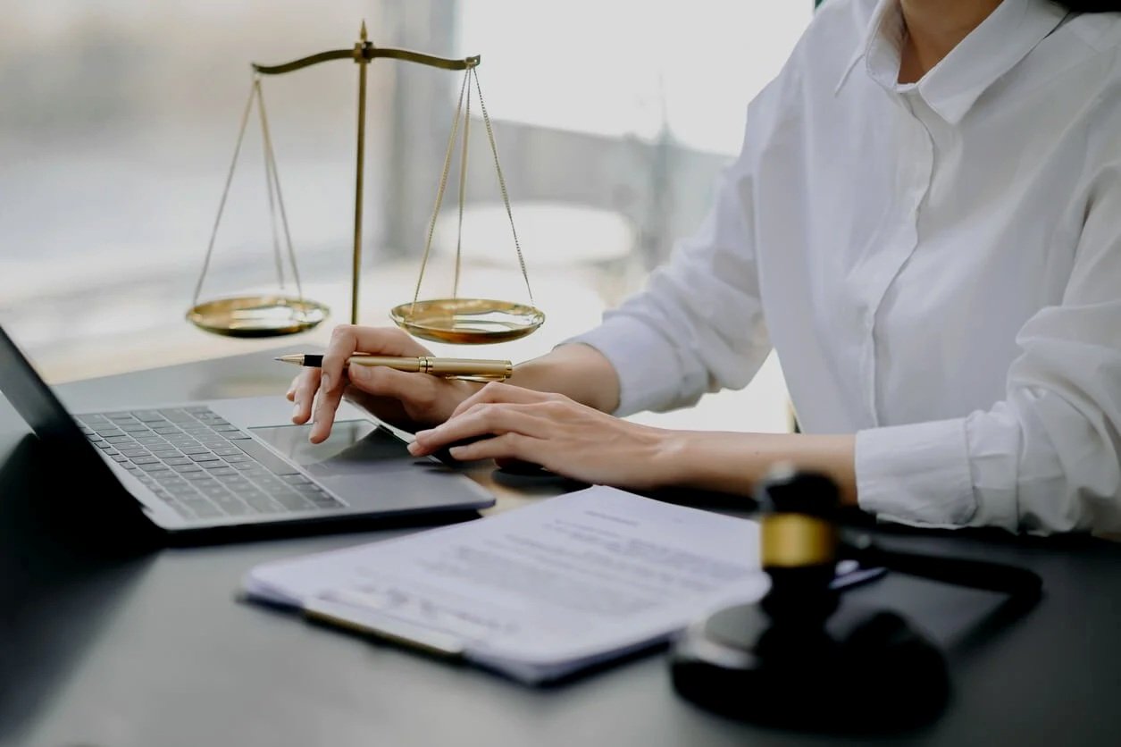 Criminal defence lawyer reviewing evidence for sexual offence charges