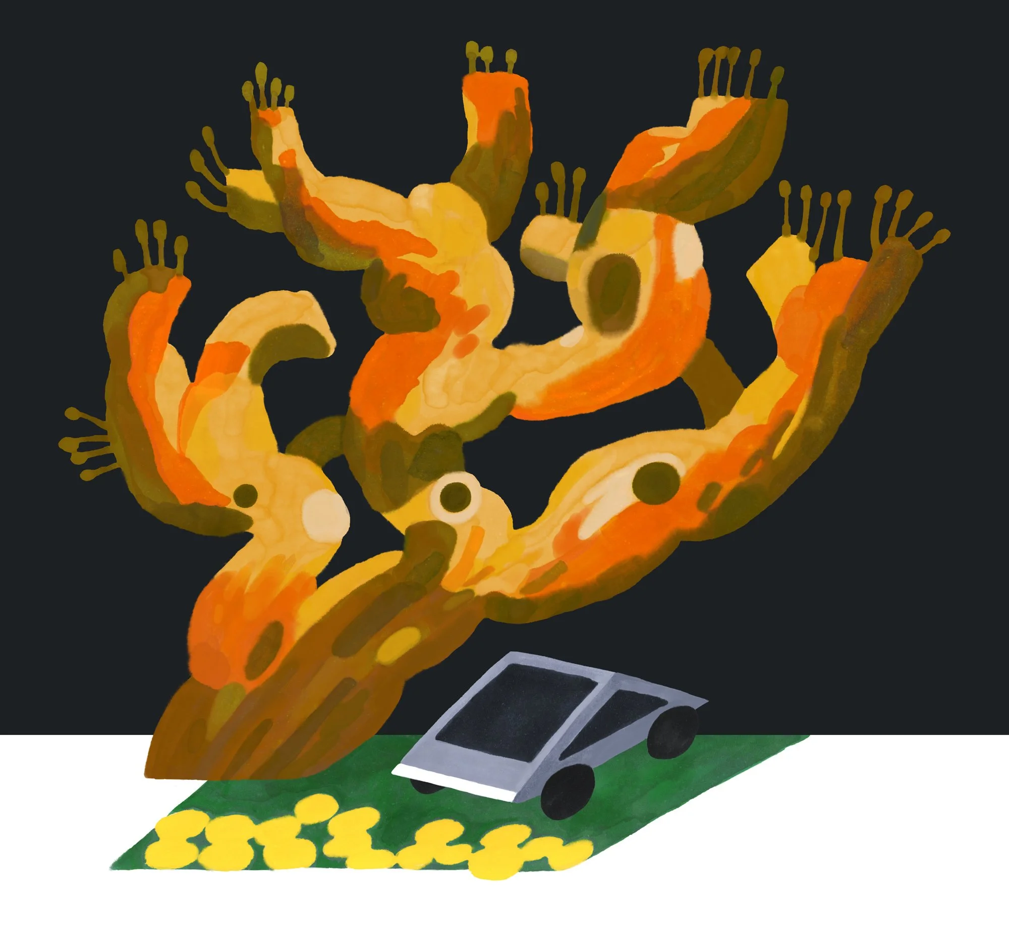 cybertruck & eucalyptus