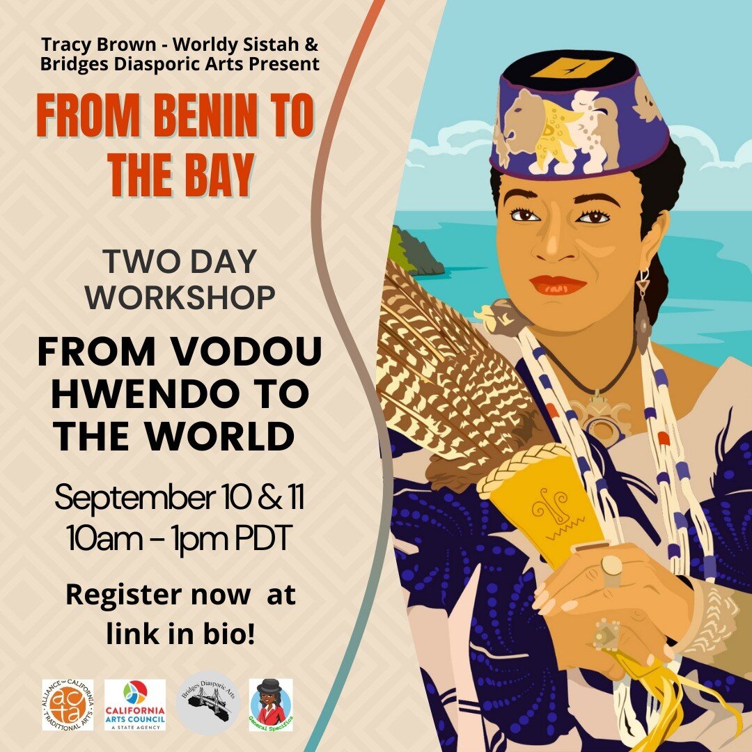 Register now for the two day workshop 𝗙𝗿𝗼𝗺 𝗩𝗼𝗱𝗼𝘂 𝗛𝘄𝗲𝗻𝗱𝗼 𝘁𝗼 𝘁𝗵𝗲 𝗪𝗼𝗿𝗹𝗱!
Her Majesty Queen Mother D&ograve;w&ograve;ti D&eacute;sir, will introduce participants to the sights and sounds of Vodou Culture that has its ancient orig