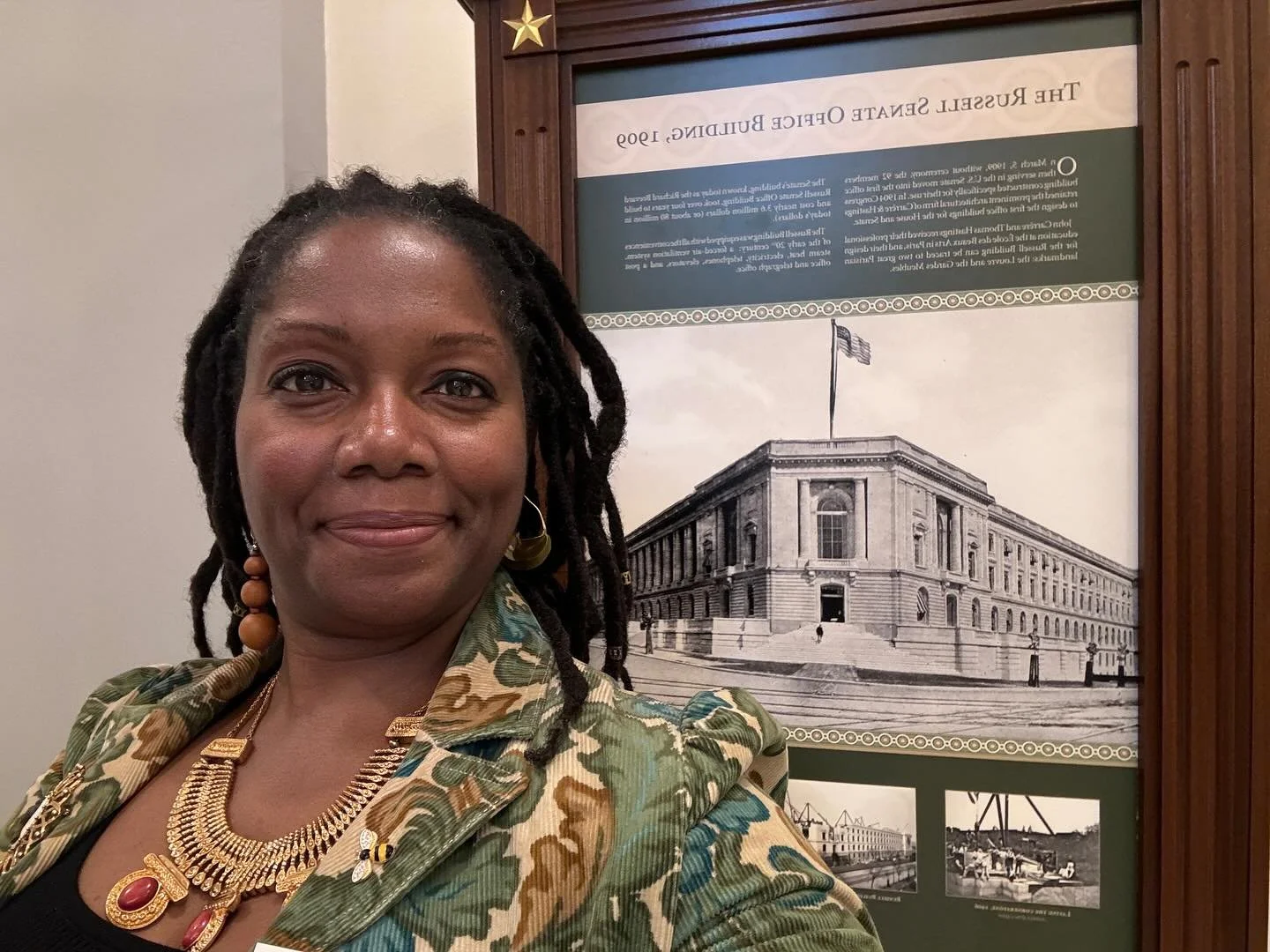 It&rsquo;s was our @elizabethdolefoundation Fellows Day on the Hill. I wore my Black Cameo and my Mama Bea pin so my ancestors, both blood and adopted, could join me in my work. It&rsquo;s was great to watch a congressional hearing in person, to shar
