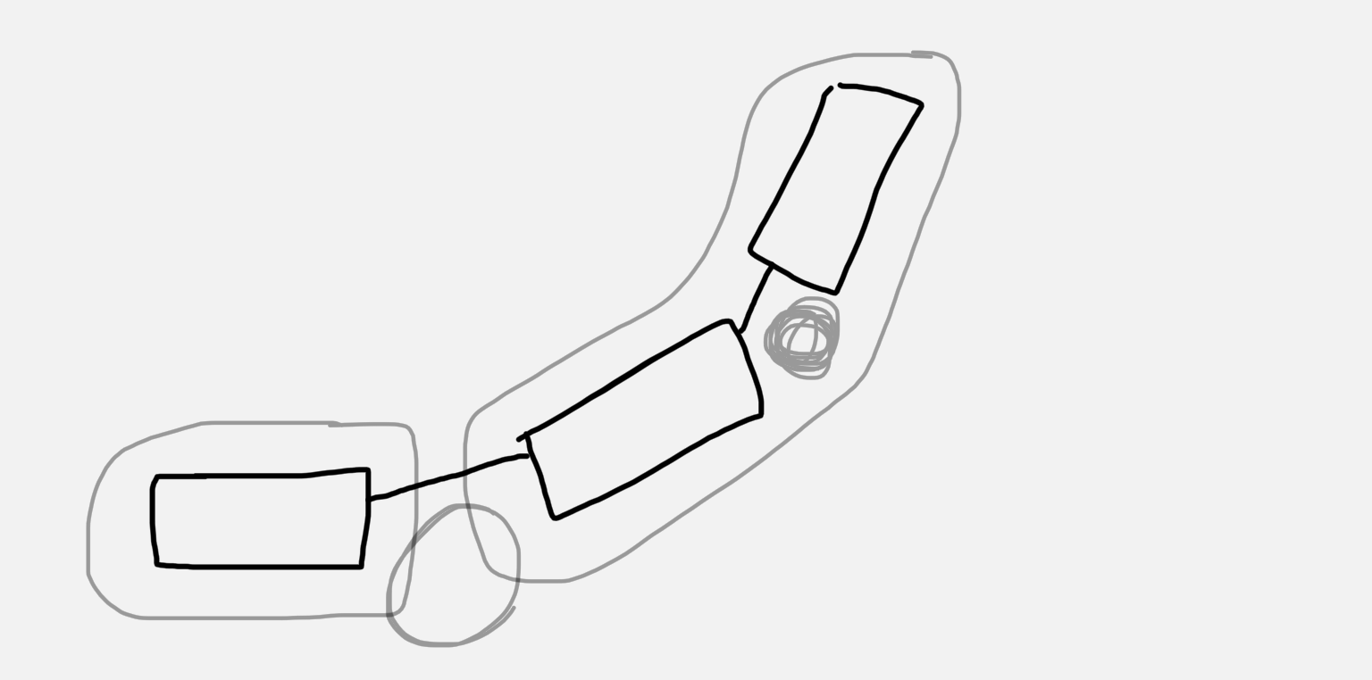 Points of InteractionThe outdoor spaces created by the separate building are points at which varying degrees of interaction between them can occur.