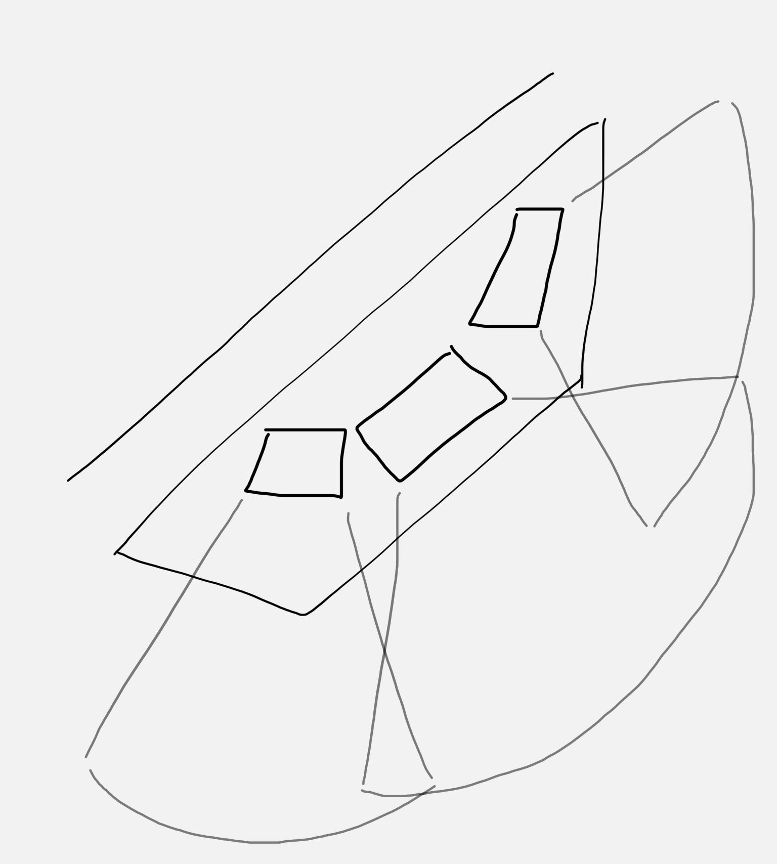 ViewsThe convex slope of the site allows for the buildings to be situated so that views of the lagoon and the town can be maximised from both inside and outside the house.