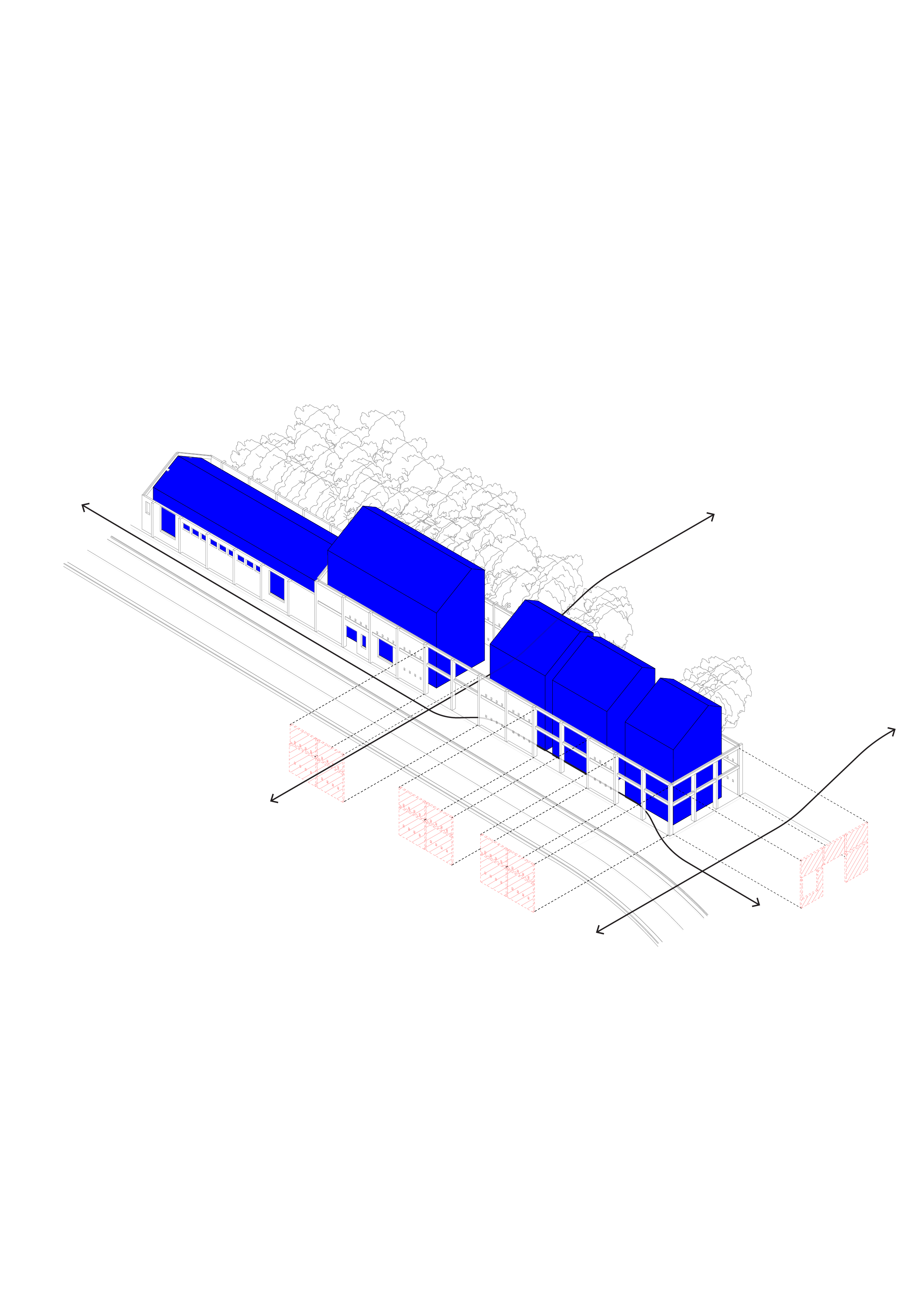 Height is mitigated and building is permeated
