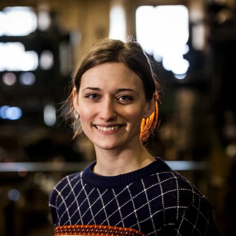 Portrait of Julia Kalthoff from shoulders up.
