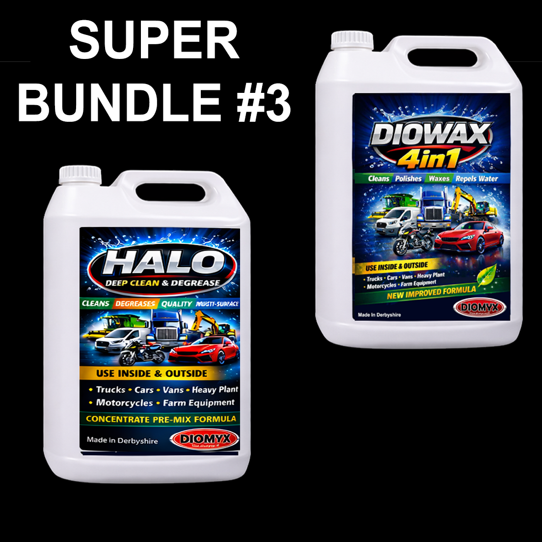 **SPECIAL** BUY 5L DIOWAX 4in1 & HALO CLEAN & DEGREASE and get 400ml BDX Lube FREE!