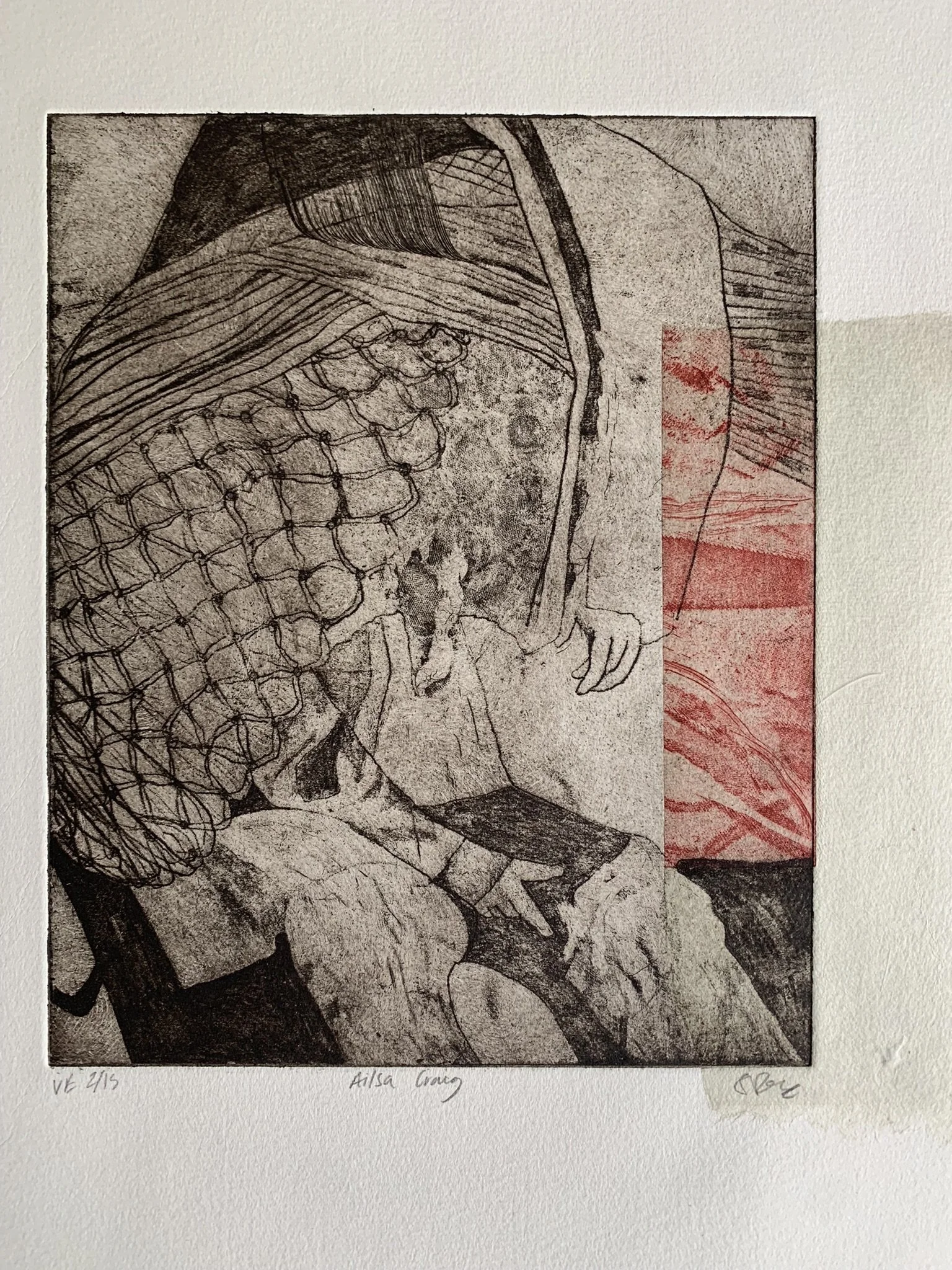 Sophie-Nicole Dodds, Etching with Chine Colle 'Ailsa Craig'.JPEG