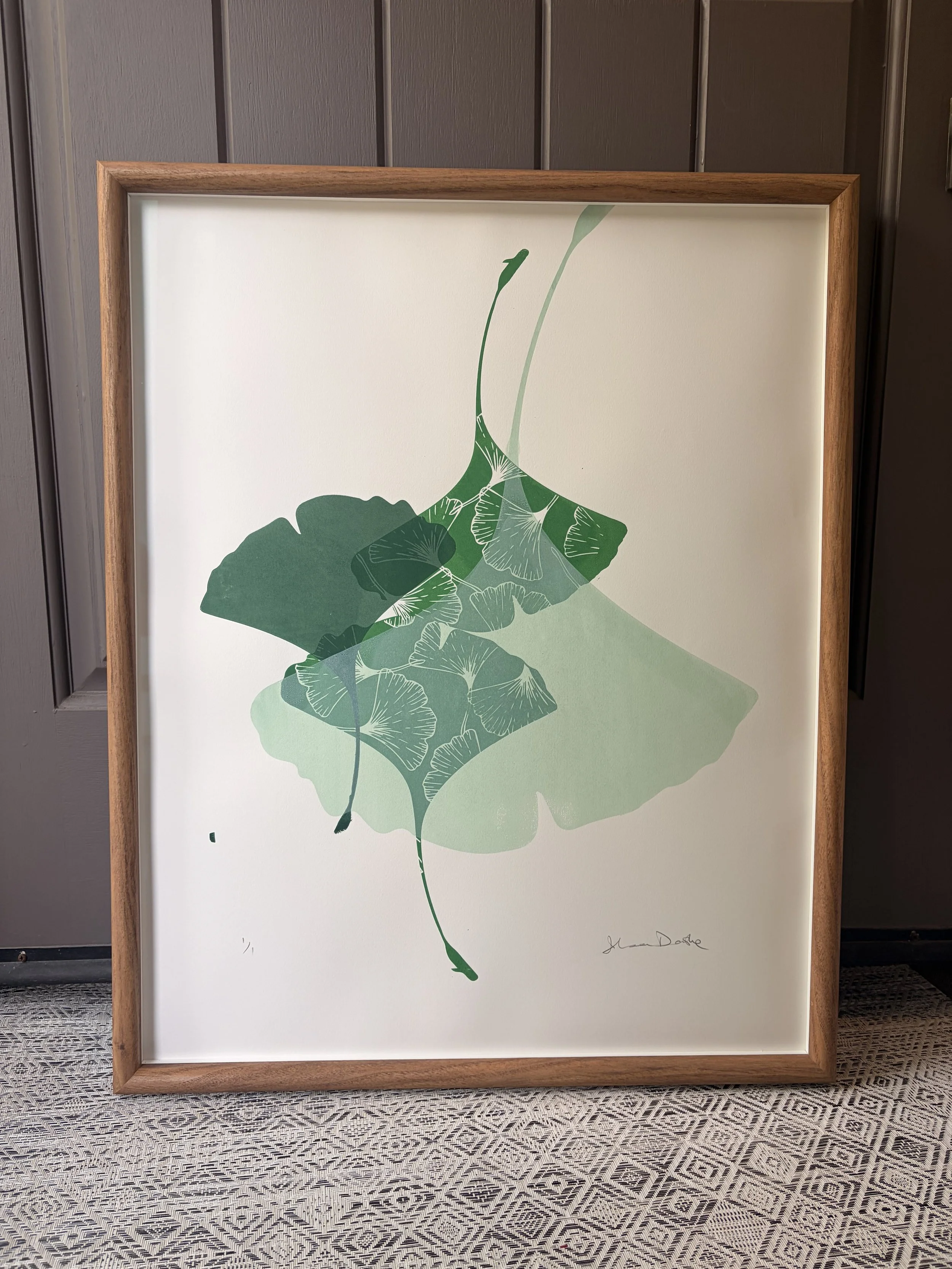 Emergence – Ginkgo Collection, Spring (Framed)
