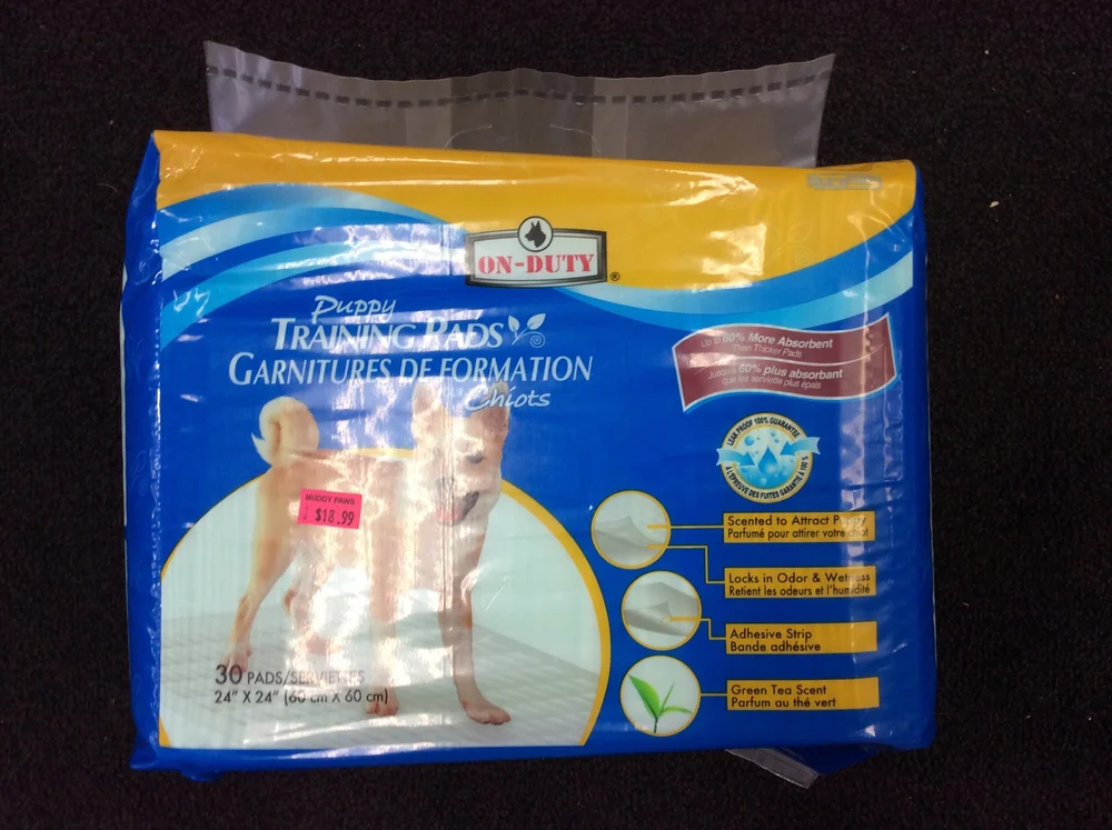 Puppy training pads with adhesive strips online