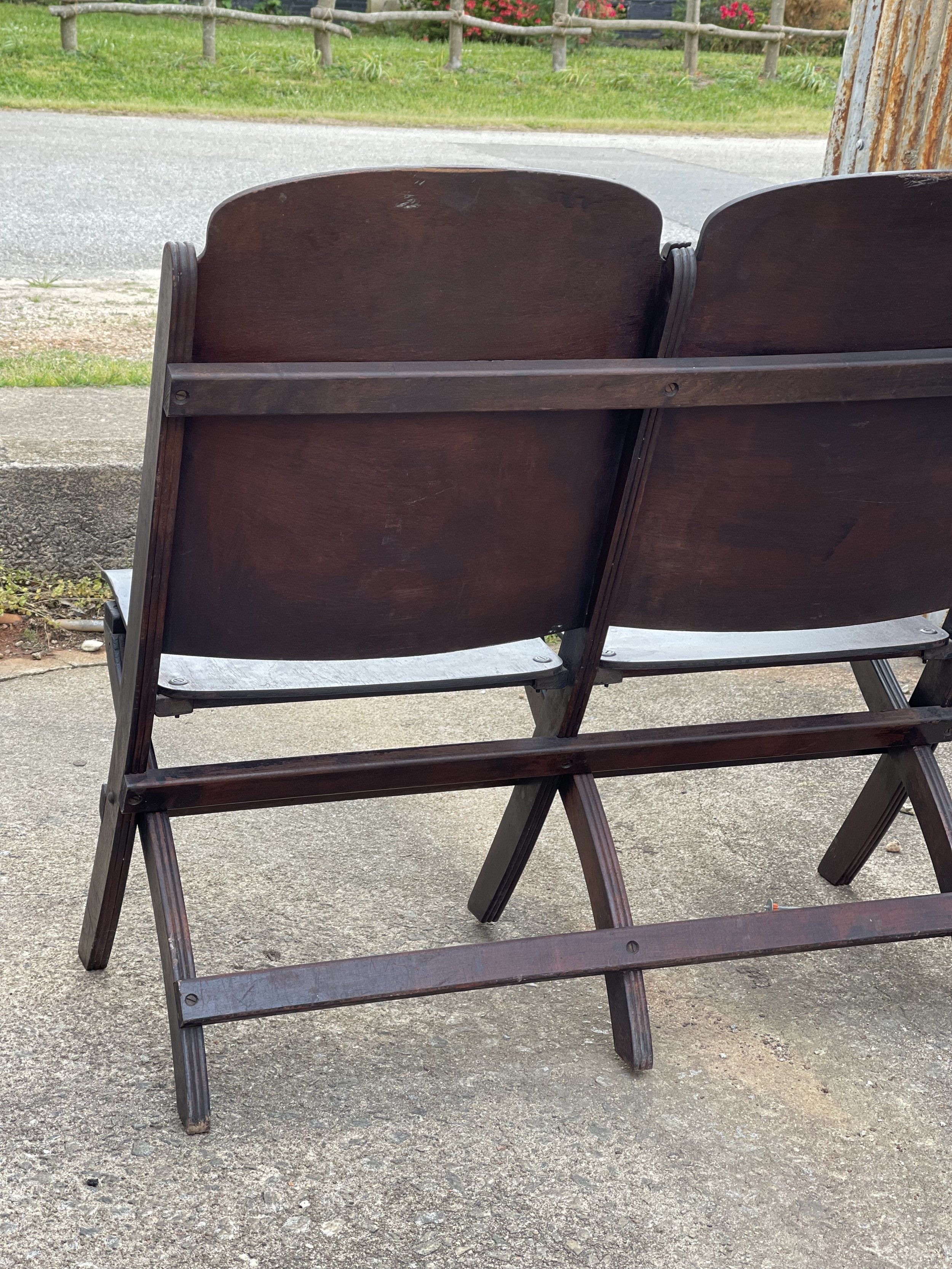Vintage Theater Seats, 37"w x 36"h x 21"d // $200