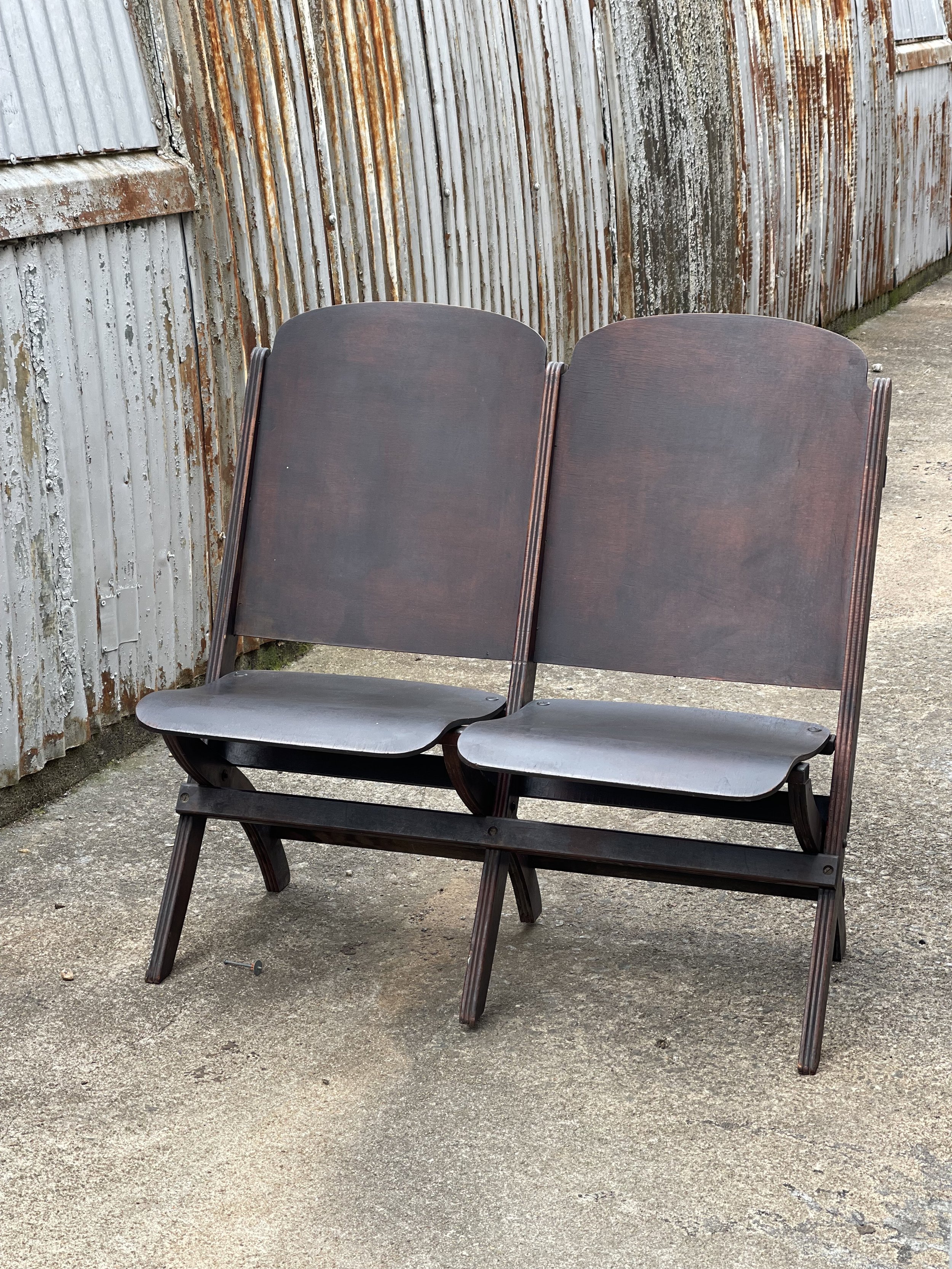 Vintage Theater Seats, 37"w x 36"h x 21"d // $200