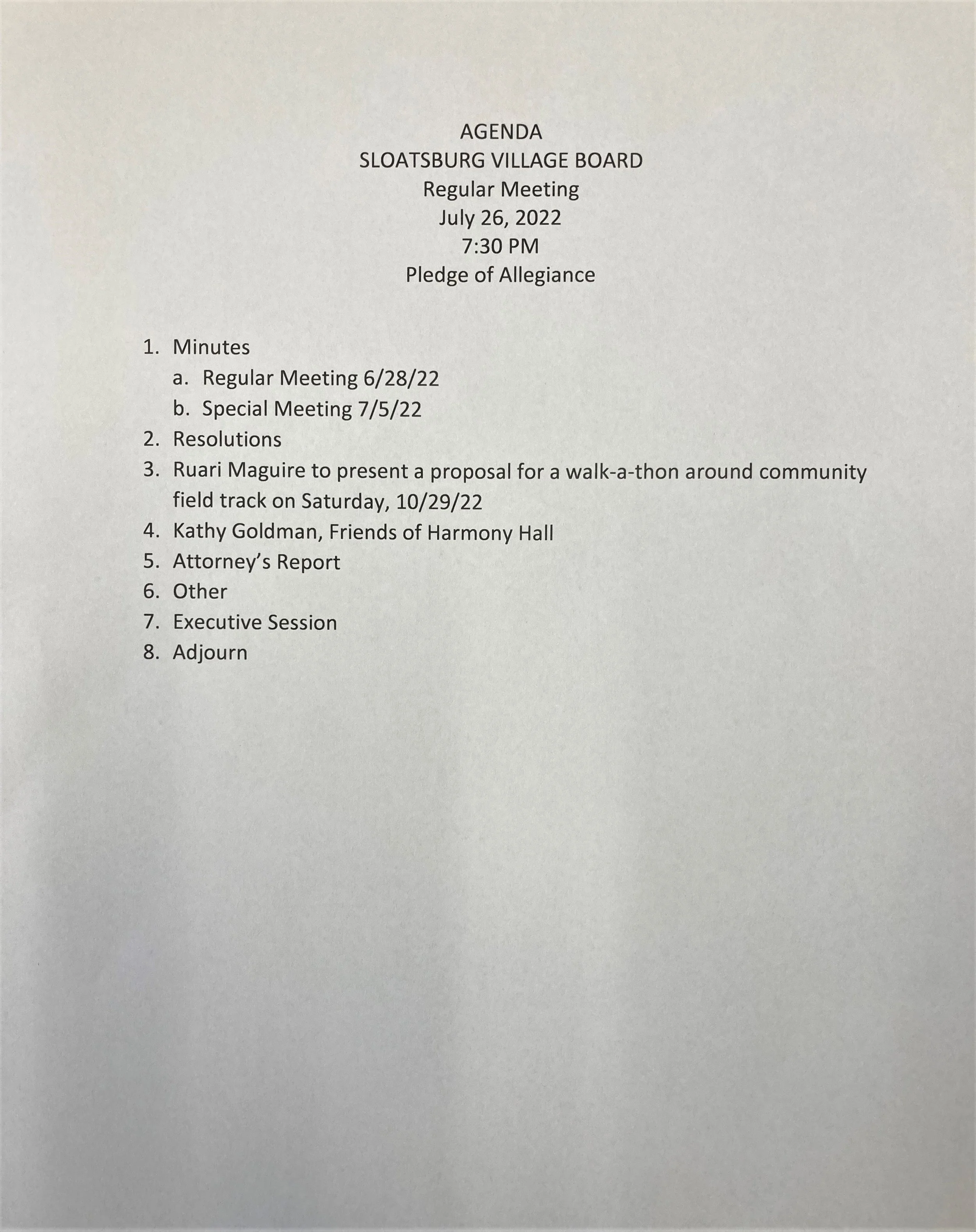 Village of Sloatsburg