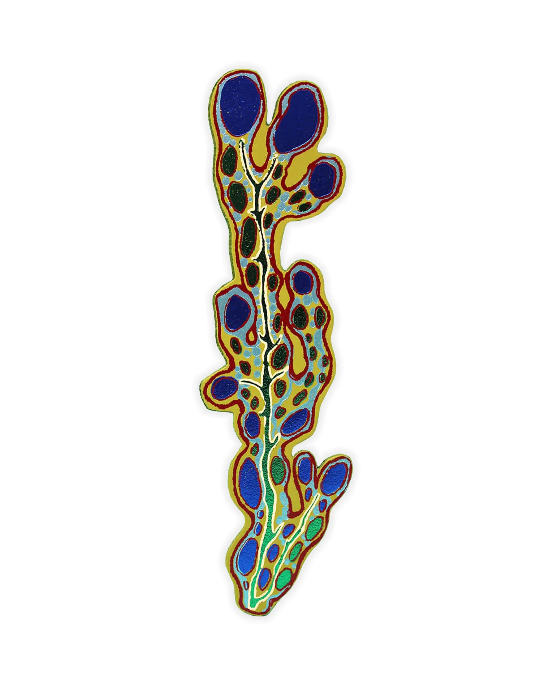 Seaweed leather bookmark - Green