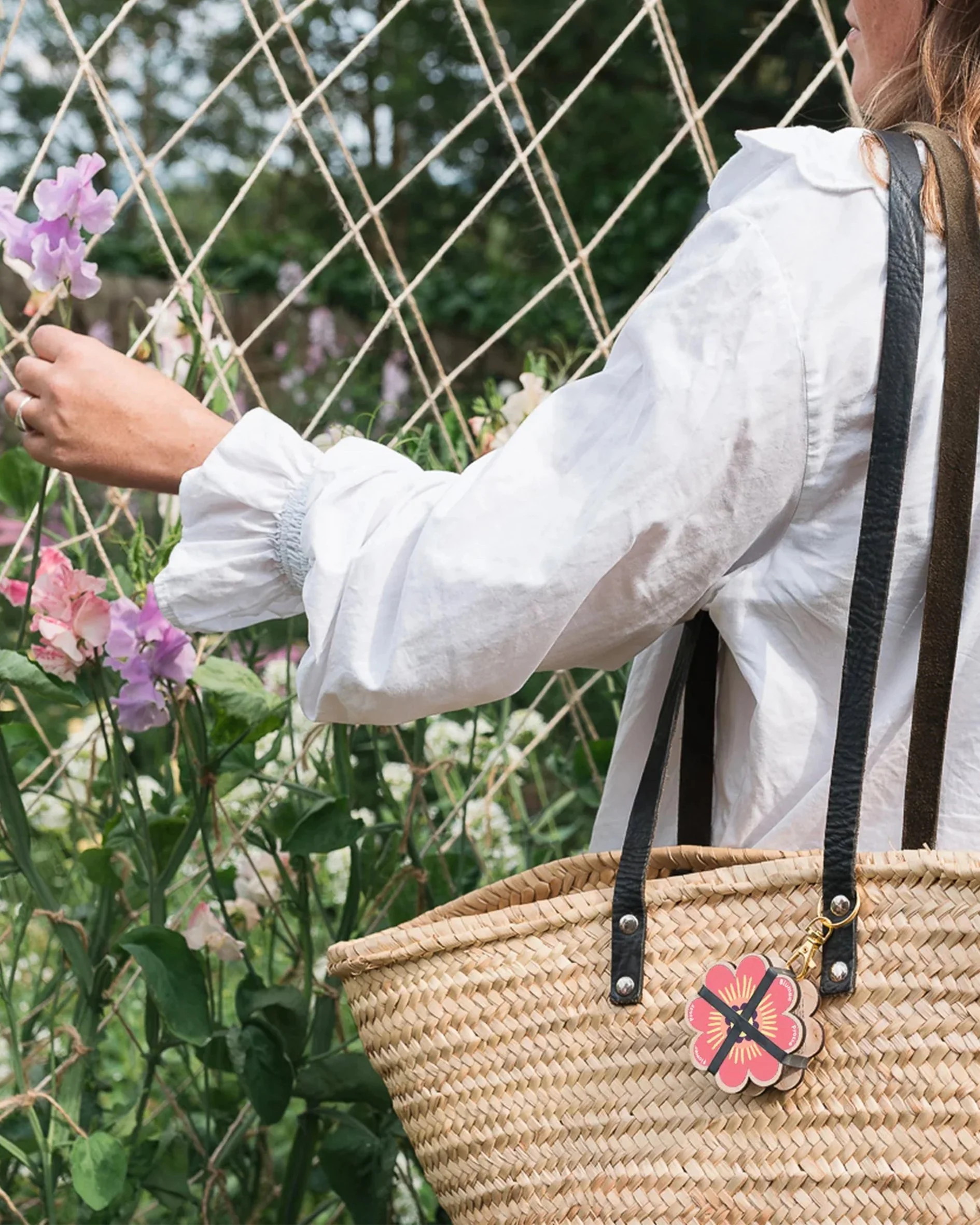 Flower Press Key Ring On Bag.jpg