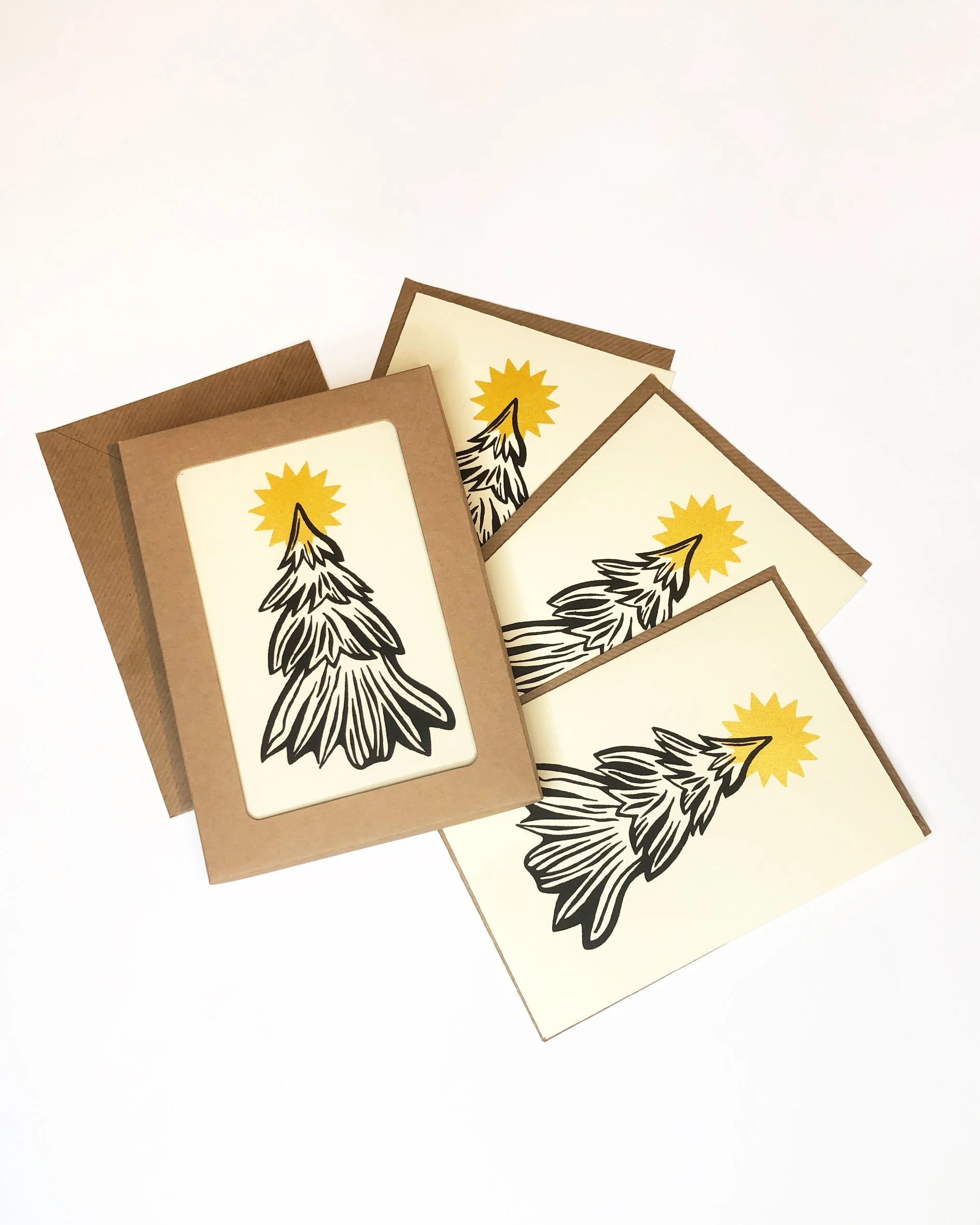 Zoe Murphy Christmas Card Pack 2025 - Black tree .jpg