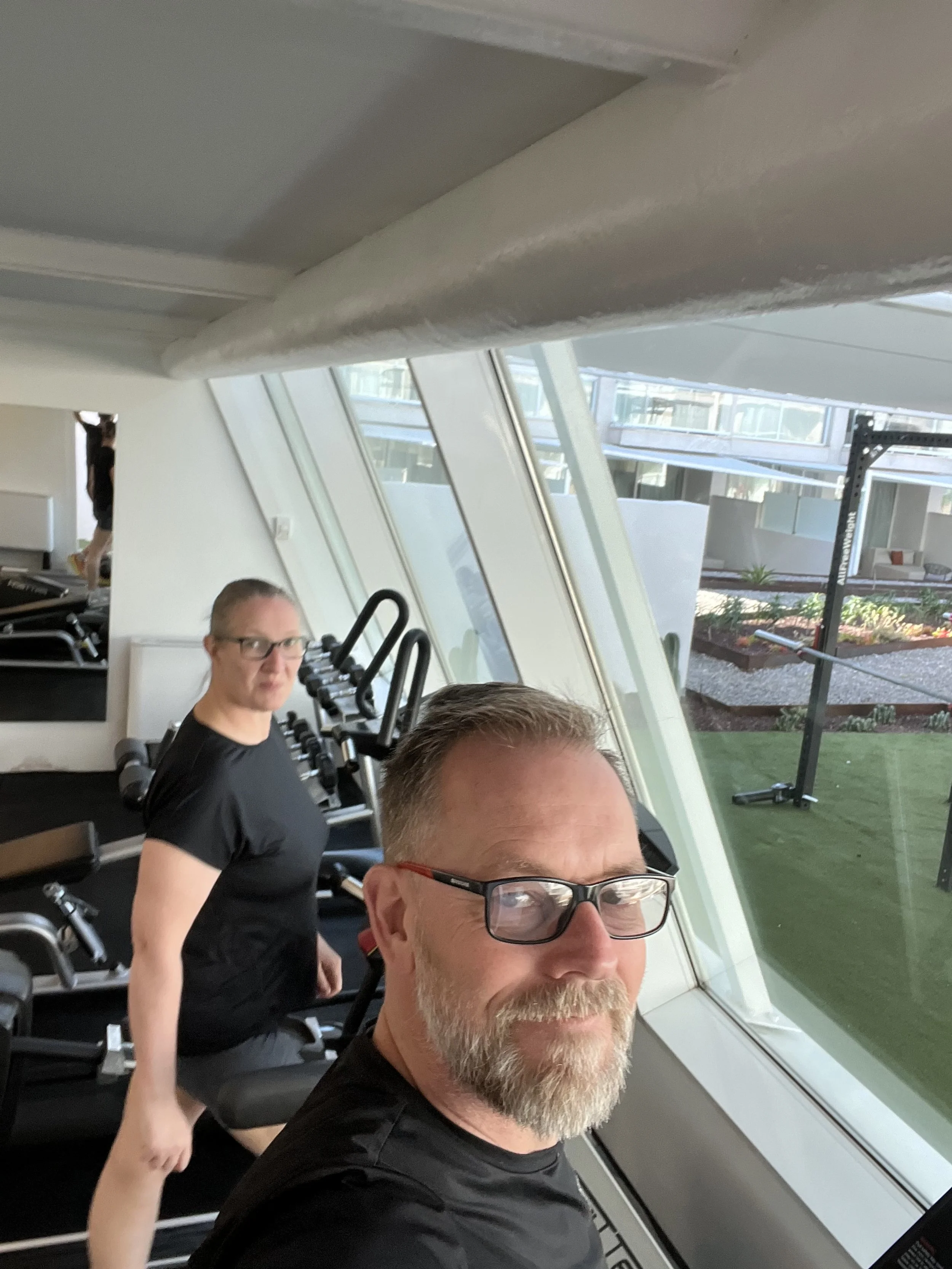 Working out while on holiday in Mallorca