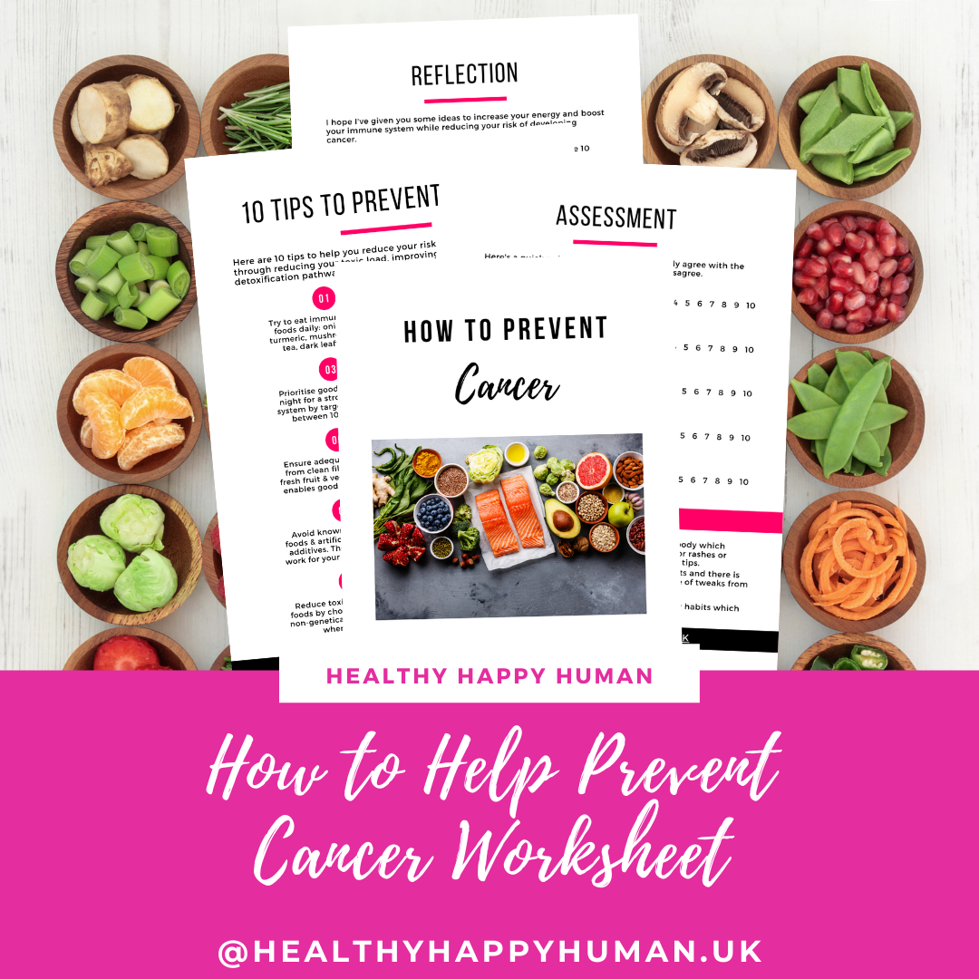 10 ways to help prevent cancer through diet and lifestyle