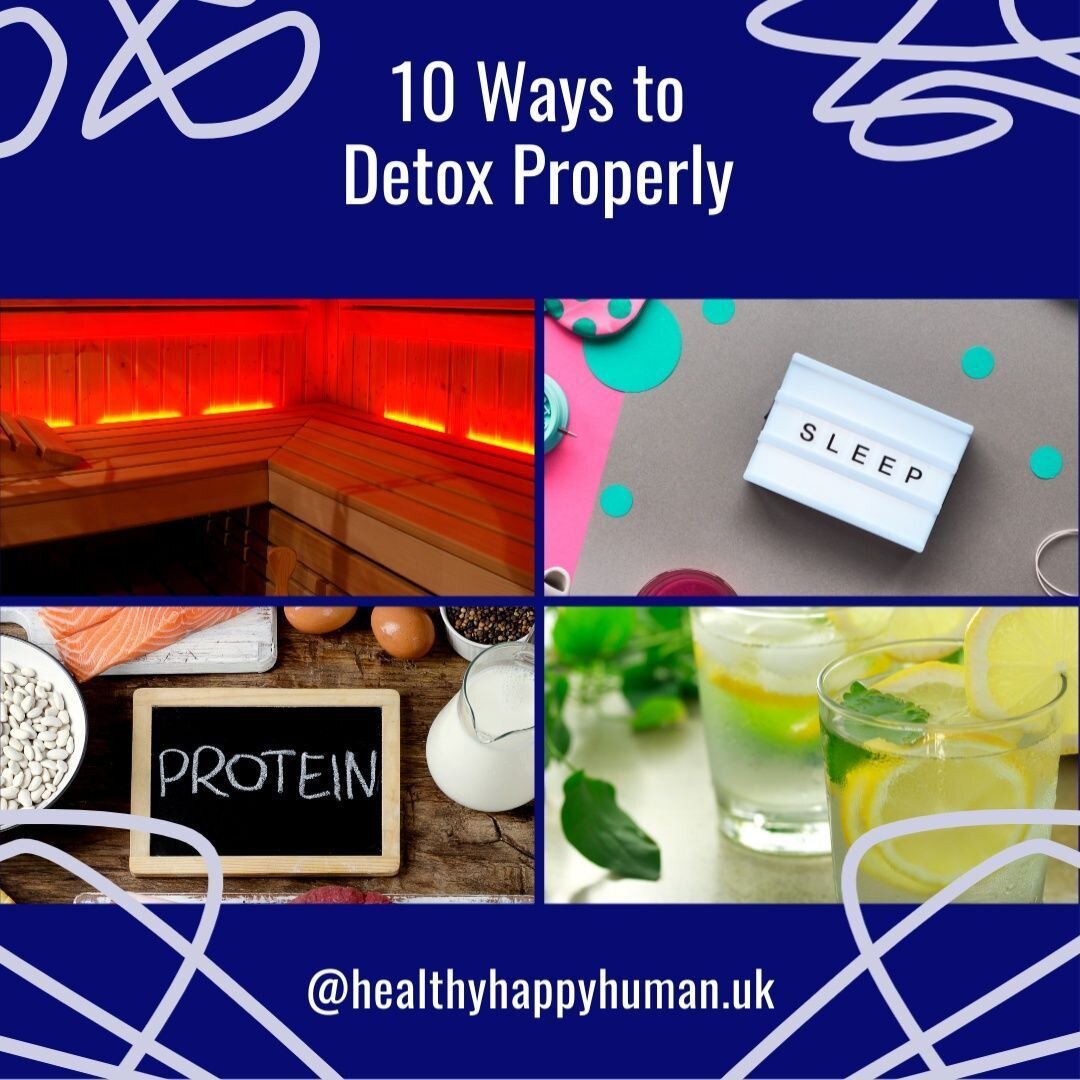 .💚 10 𝗪𝗮𝘆𝘀 𝘁𝗼 𝗗𝗲𝘁𝗼𝘅 𝗣𝗿𝗼𝗽𝗲𝗿𝗹𝘆 💚⁣
⁣
Detoxification is a vital process of the body to get rid of excess hormones and toxins. There are many detox programmes around to help you optimise your body's ability to excrete toxins. You can 