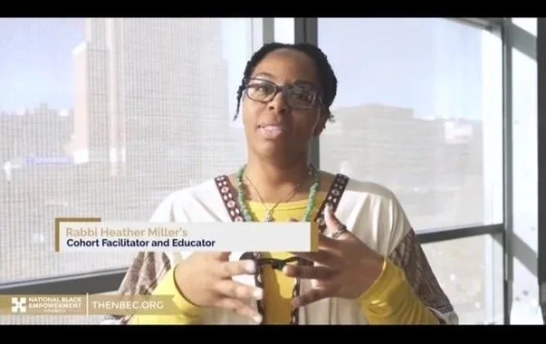 Speaking to the National Black Empowerment Council on the Together We Win teen bridge-building cohort.