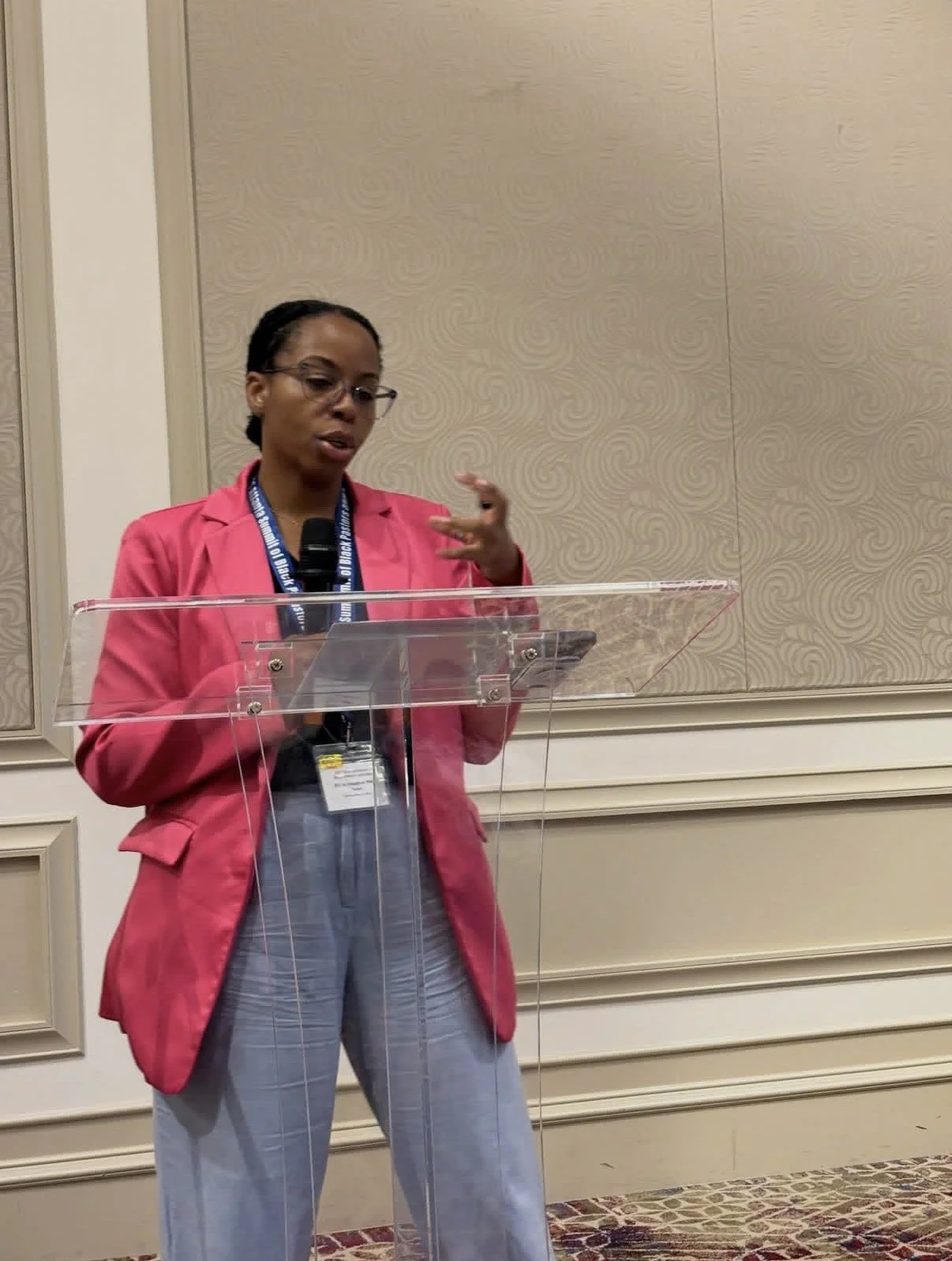 Rabbi H speaking about "Being a Bridge" at the 2026 Atlanta Summit of Black Pastors and Rabbis
