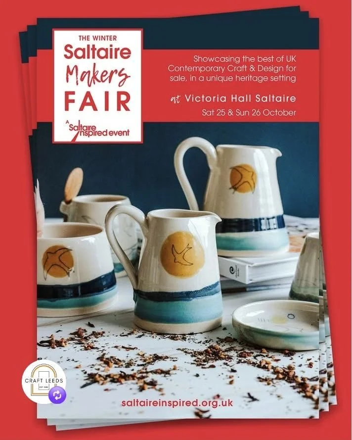 ⭐The Winter Saltaire Makers Fair - Sat 25 and Sun 26 October ⭐

I am absolutely thrilled to be joining an AMAZING line-up of makers at the Victoria Hall in Saltaire this year.

I have some very fond memories of visiting Saltaire when I was younger - 