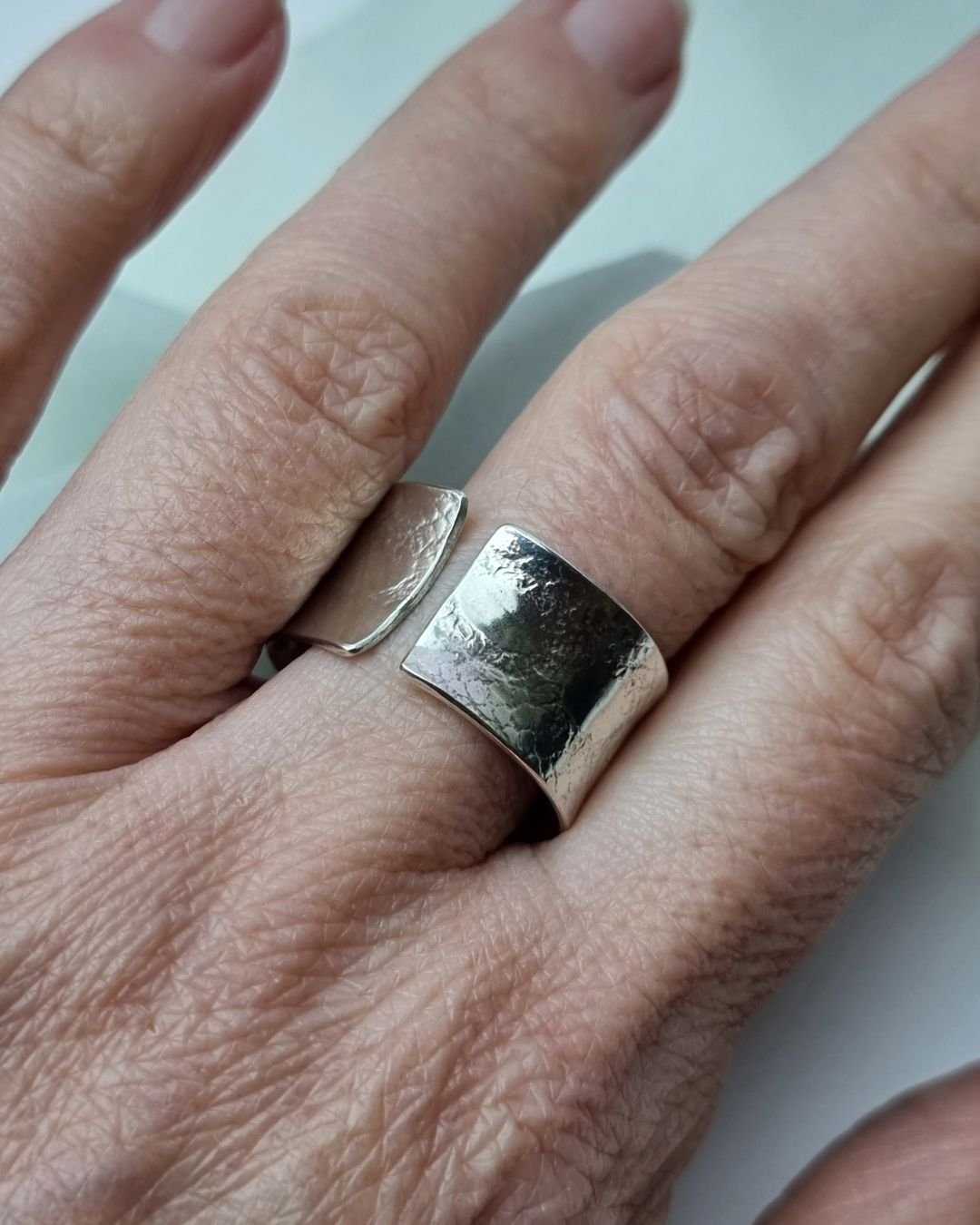 ✨ For me, this is the perfect ring. ✨

Things I love about my lace wrap ring....

It's handmade (by me) from recycled sterling silver and is textured by pressing a scrap of antique lace into the metal. That means every single ring is completely uniqu