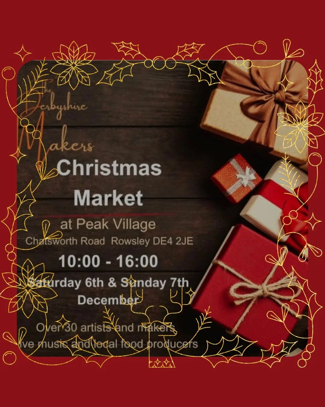 🎄Well, since I'm a Derbyshire Maker now....!

I'll be taking my jewellery to Peak Village at Rowsley this weekend for the Derbyshire Makers annual Christmas Market.

Open Saturday 6th and Sunday 7th December 10am - 4pm.

Over 30 local makers and art