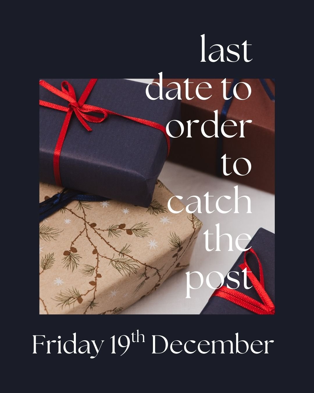 Only a couple of days left to place your jewellery order, so that I can catch the Christmas post. 

Please make sure you do so by the end of TOMORROW
⭐Friday 19th December⭐

Alternatively you can pick up in person from The Studio at Wirksworth, North