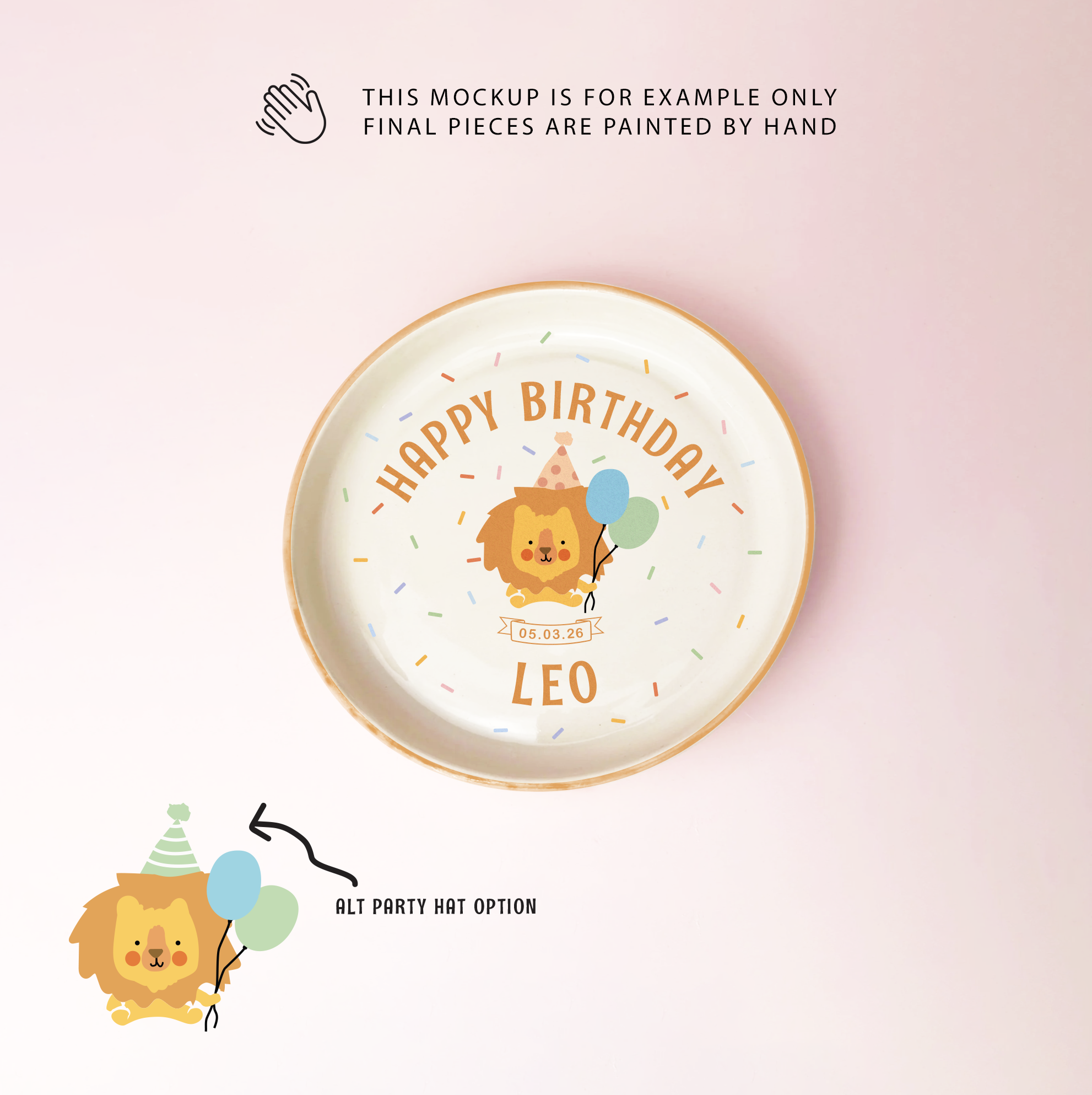 Custom Birthday Plate