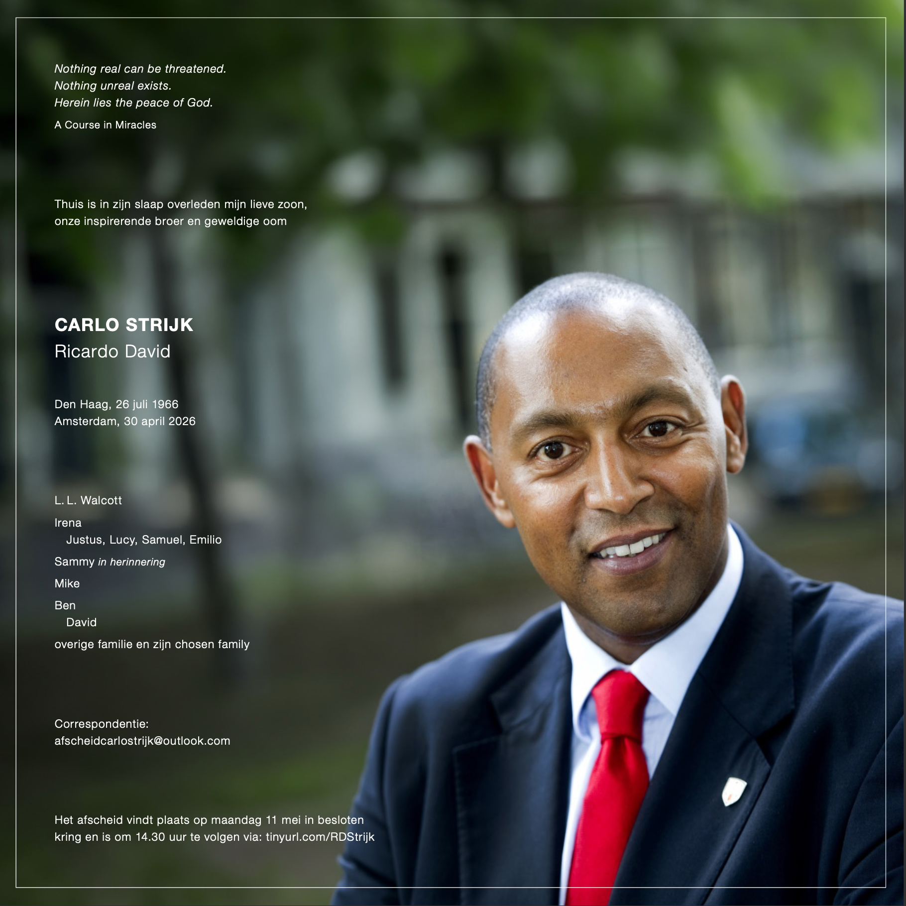 In Memoriam: Carlo Strijk