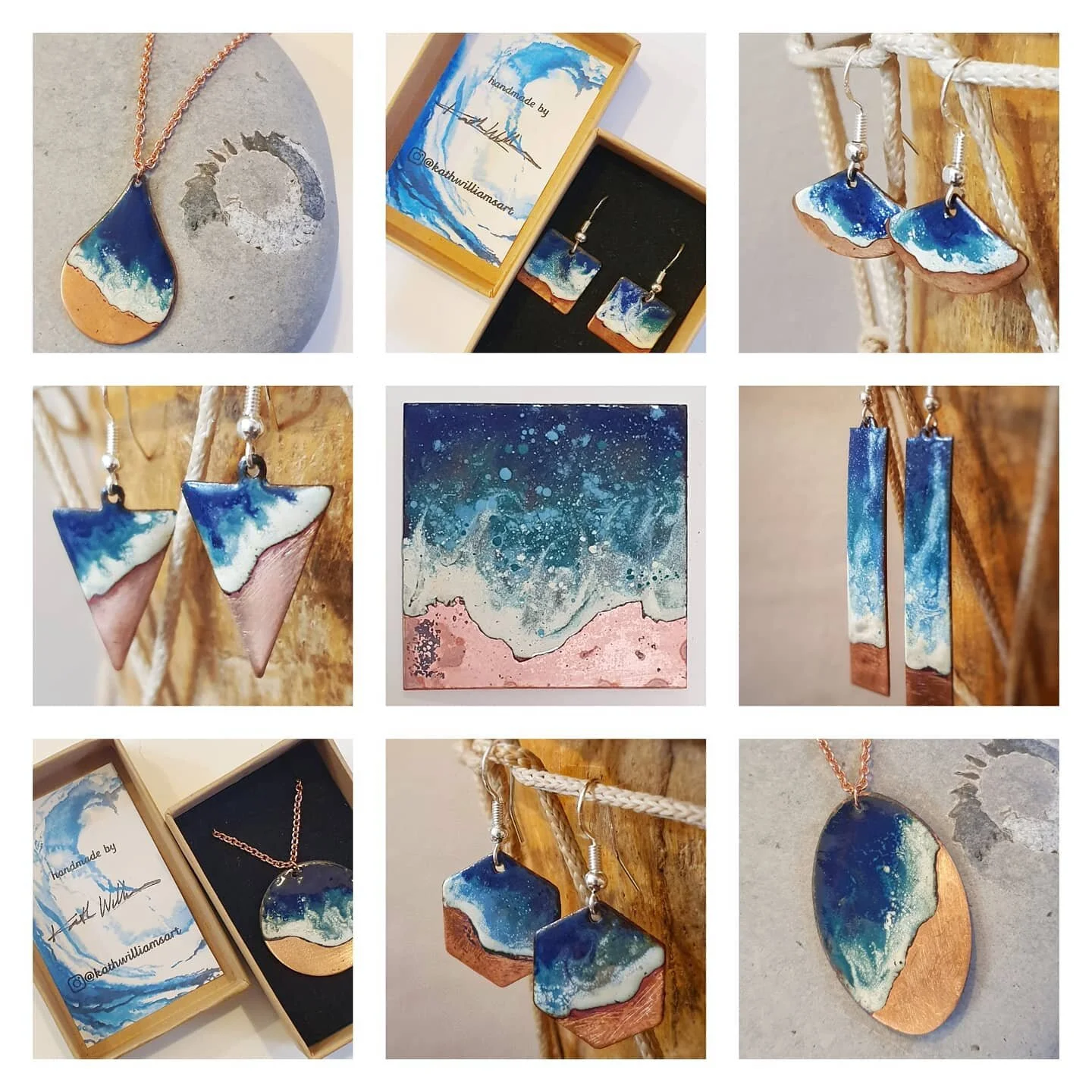 Excited to be exhibiting at #stroudoutdoorartfair this Saturday alongside lots of talented local artists. You will find us outside the Subrooms, enjoying the sunshine from 8am - 5pm. I will be selling enamel seascape pendants, earrings and artworks a