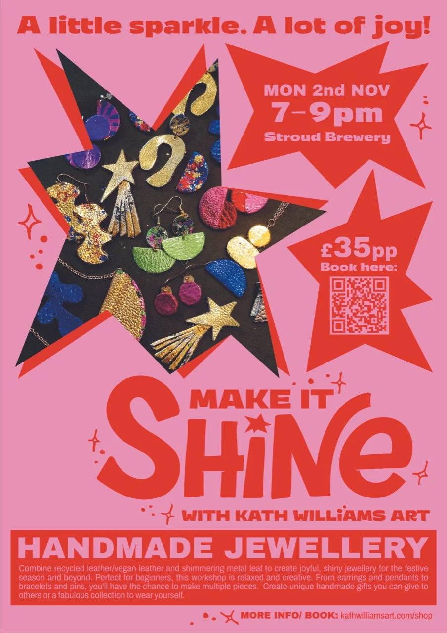 Make it Shine! Recycled Leather Jewellery Workshop - 7th November 2026
