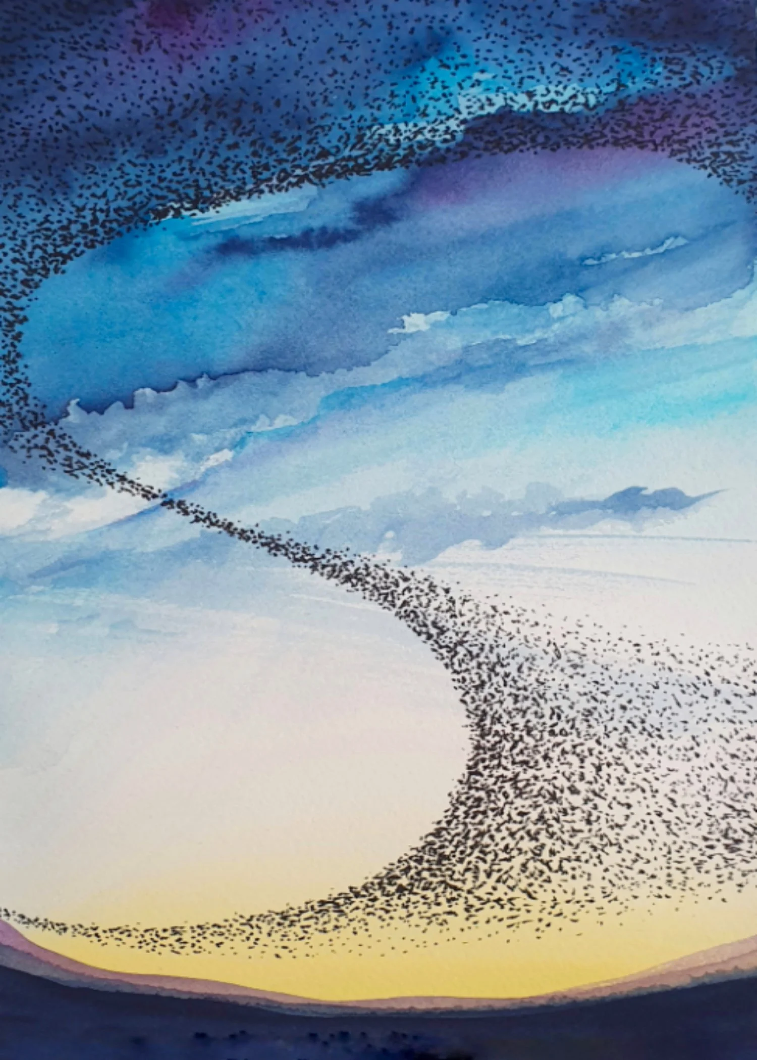 Murmuration III 5x7inches.jpg