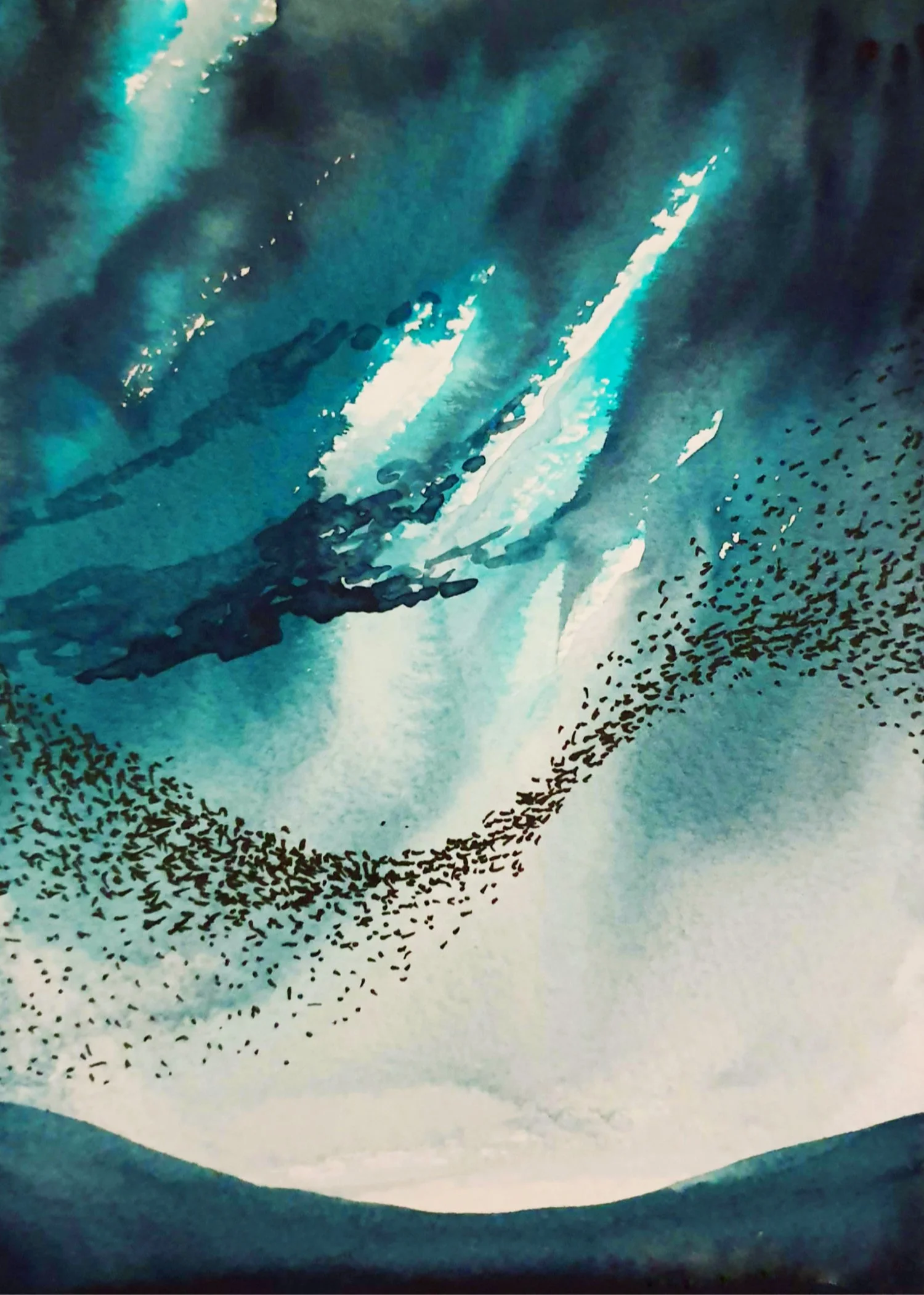 Watercolour Murmuration V