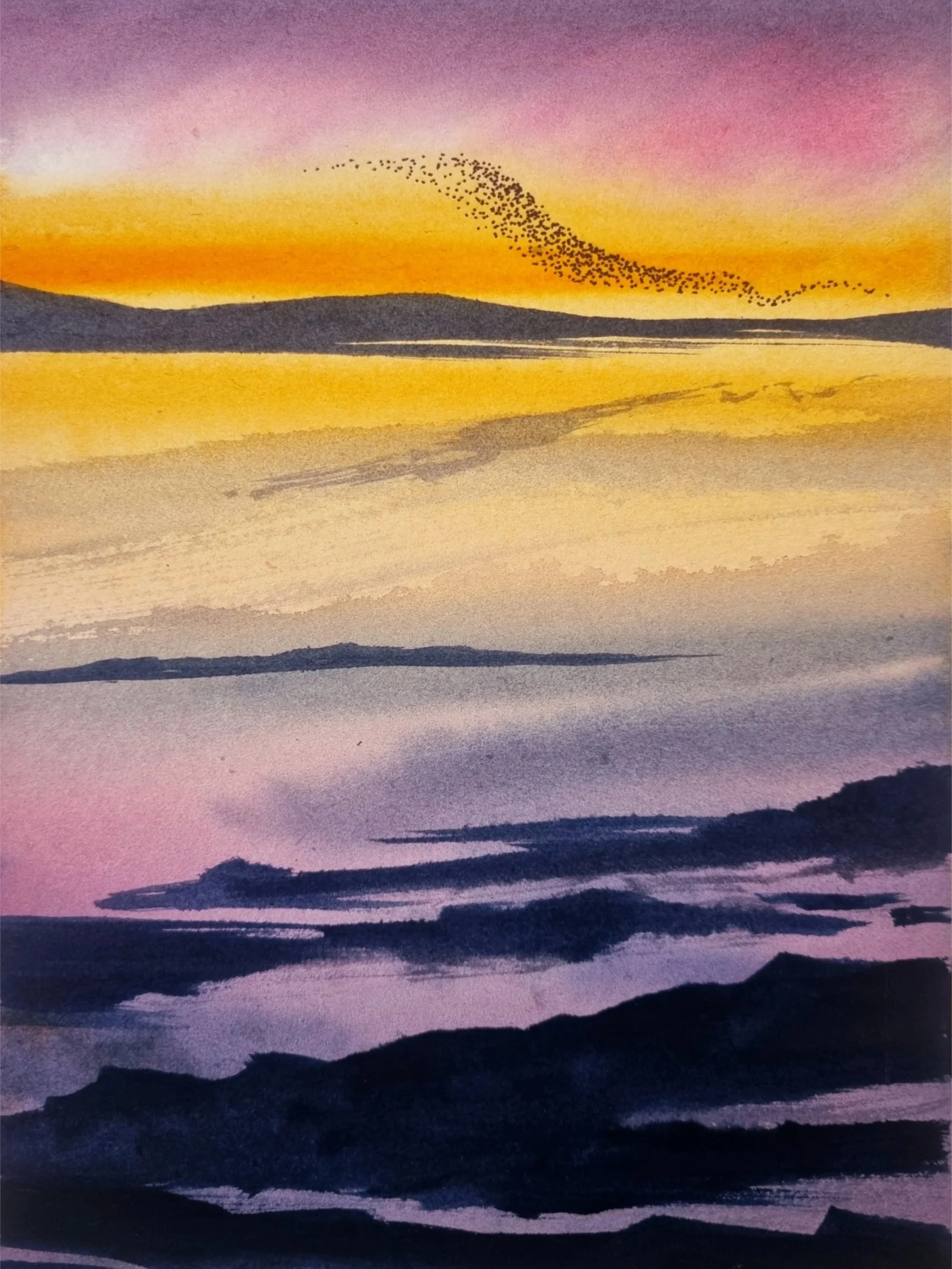 Orange+and+pink+murmuration+5x7inches.jpg