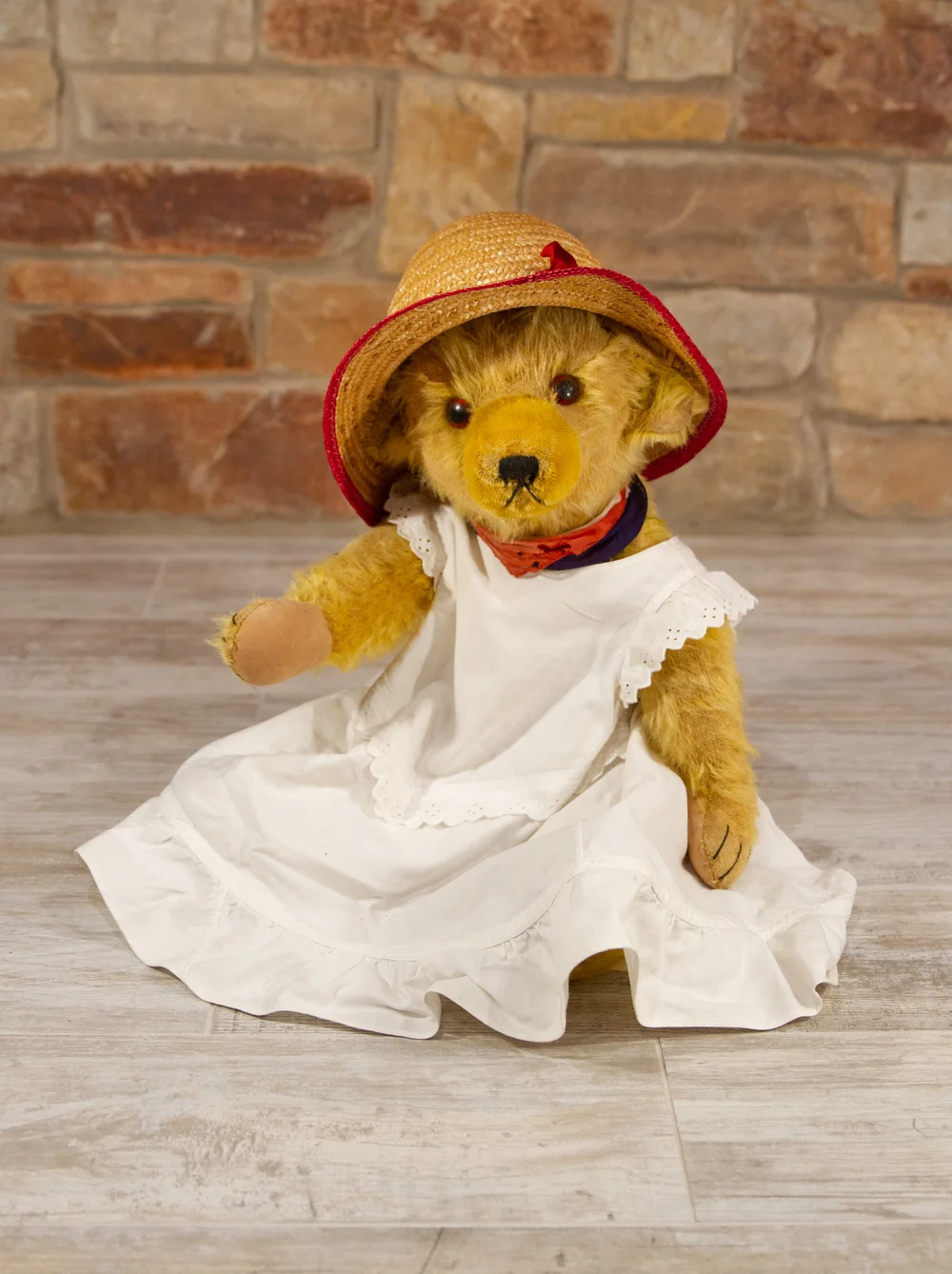 Douglas is a traditional mohair artist teddy bear by Barbara Ann Bears