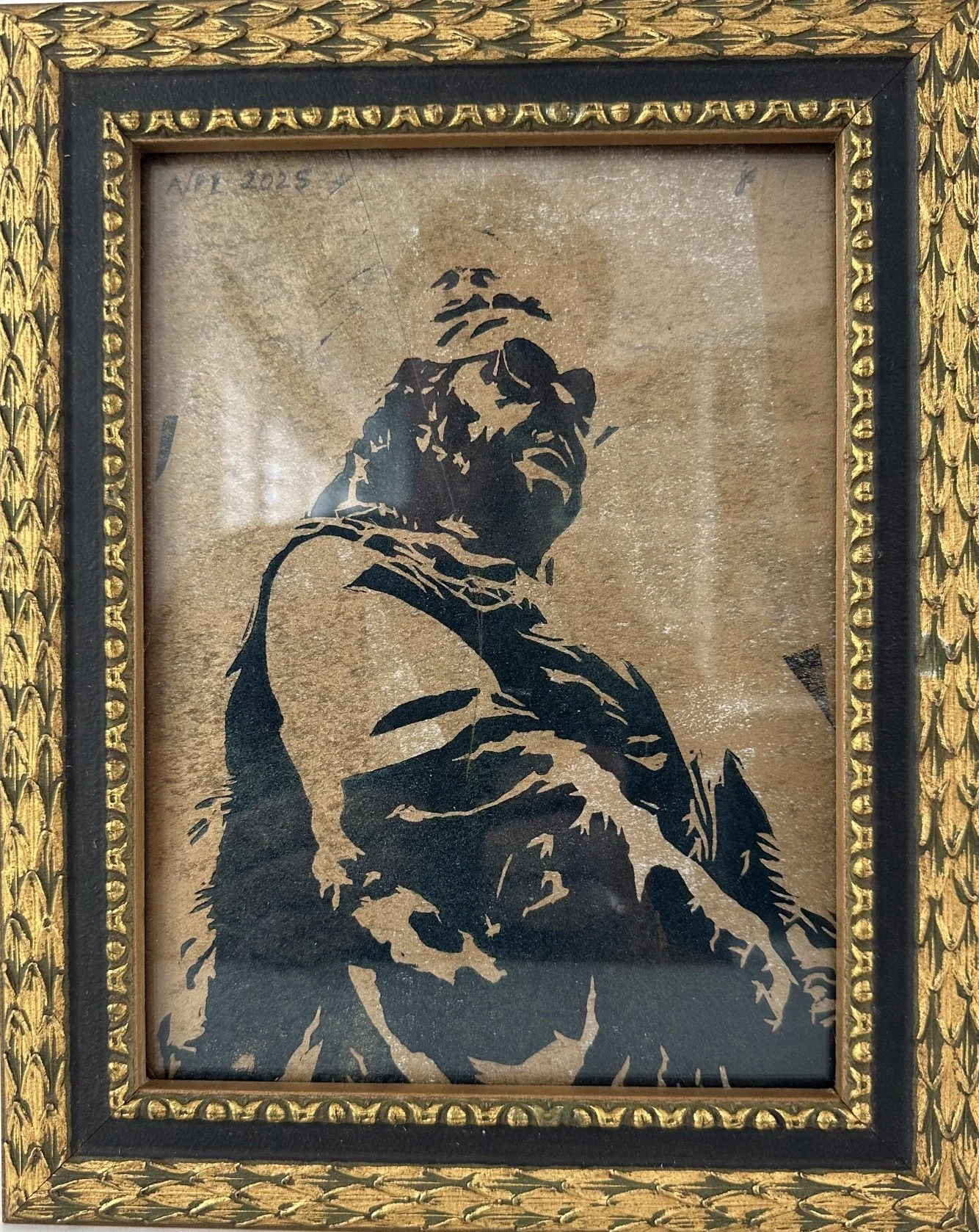 Queen Vic, Warrior Square gold & black frame.jpeg