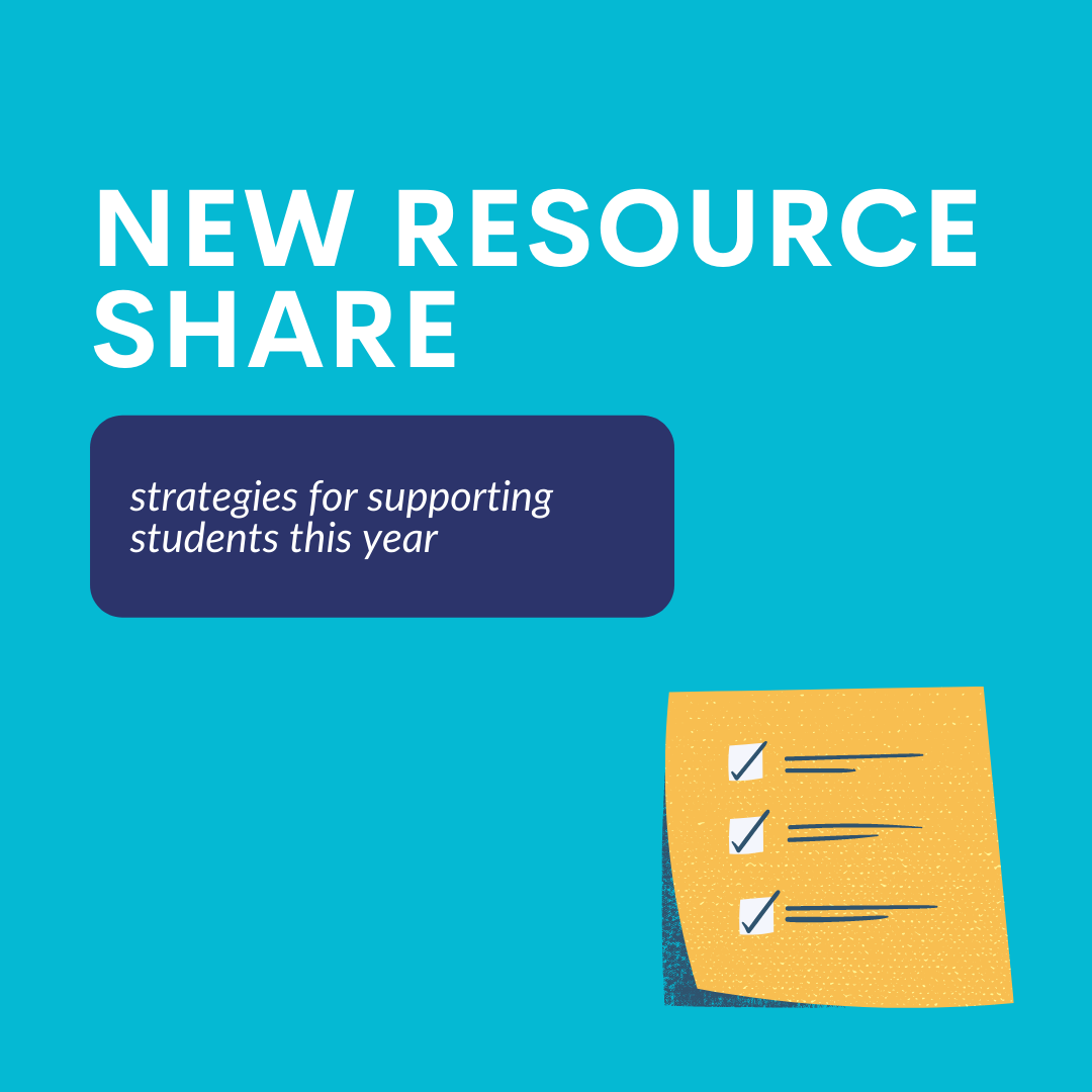 Strategies for Supporting Students this Year