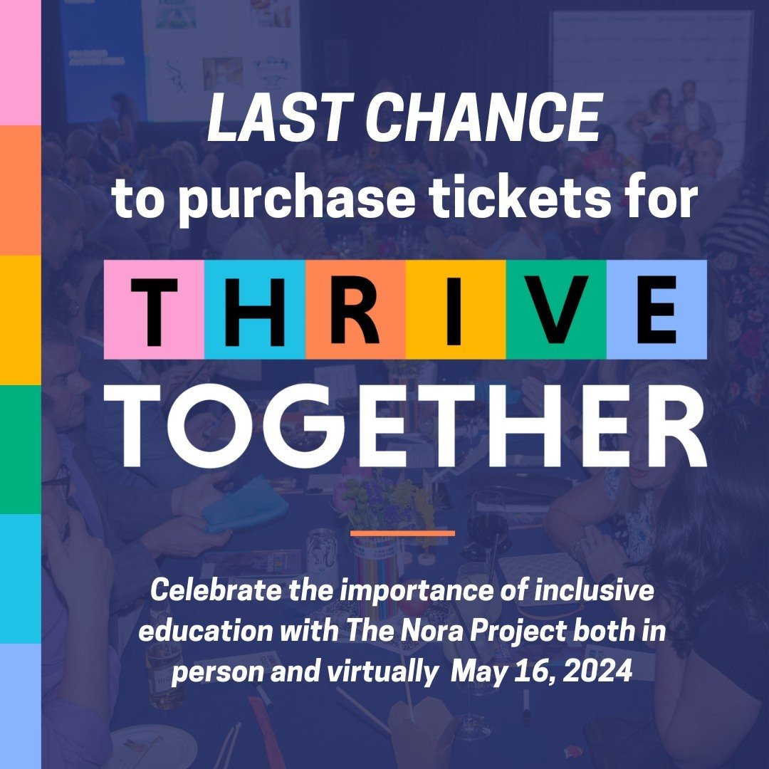 This is your last chance to secure your tickets to the upcoming Thrive Together Gala! Don't miss out on an unforgettable evening filled with talented performers, fundraising opportunities, and celebrating of the importance of inclusive education.⁠
⁠
